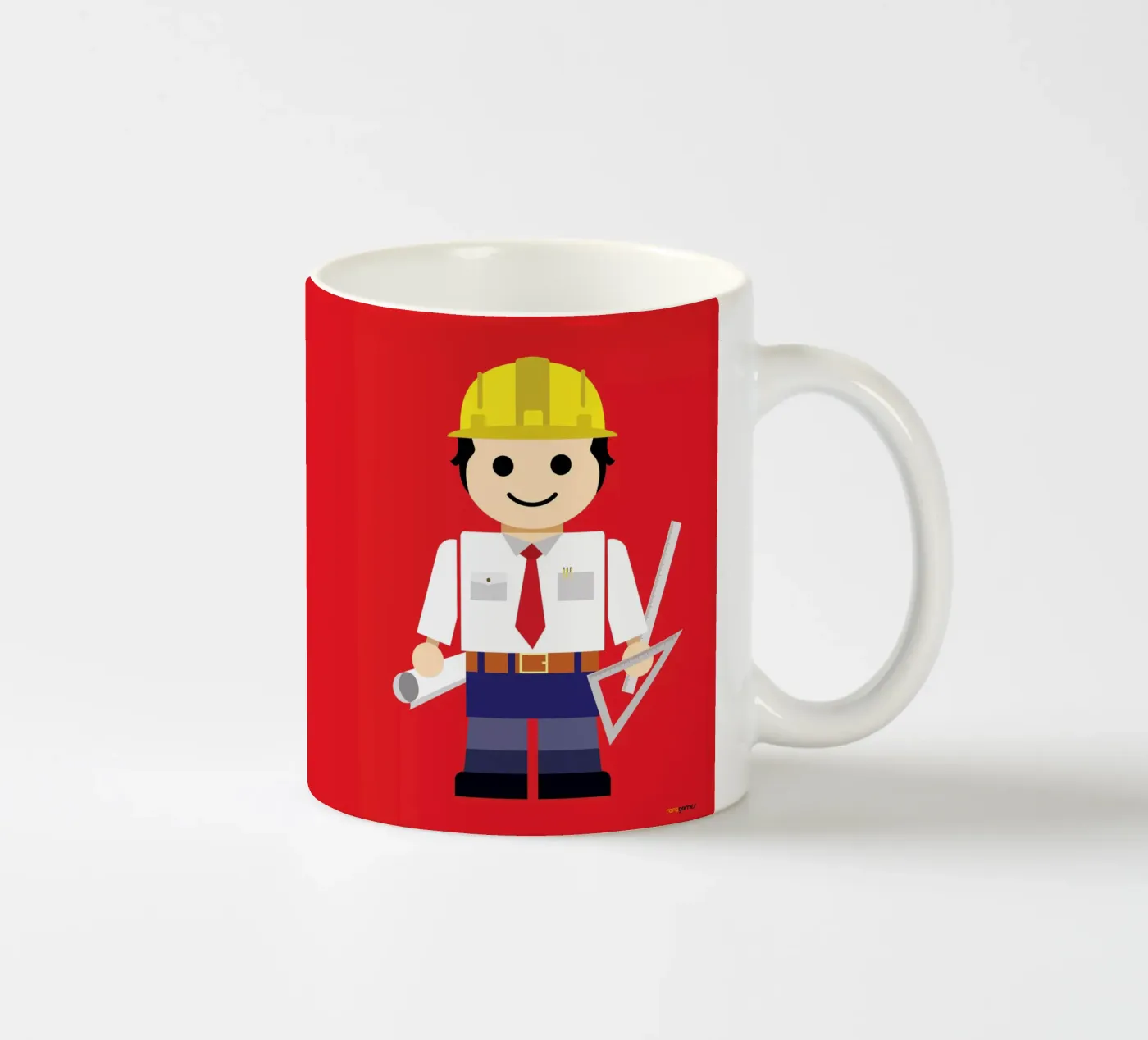 Engineer Toy ceramic mug by Rafa Gomes