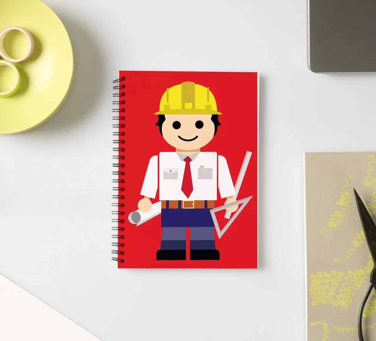 Engineer Toy spiral notebook by Rafa Gomes