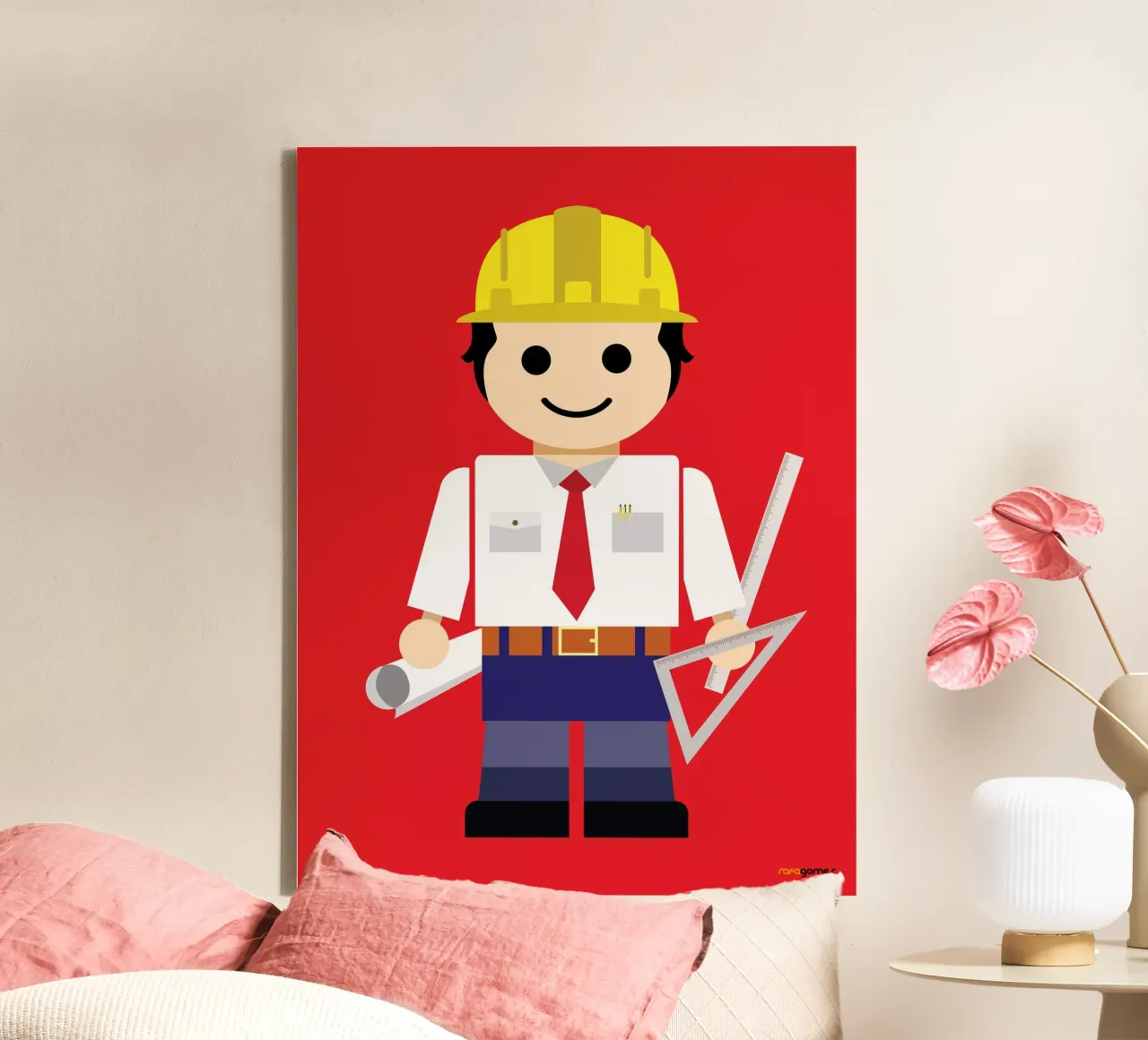 Engineer Toy canvas by Rafa Gomes