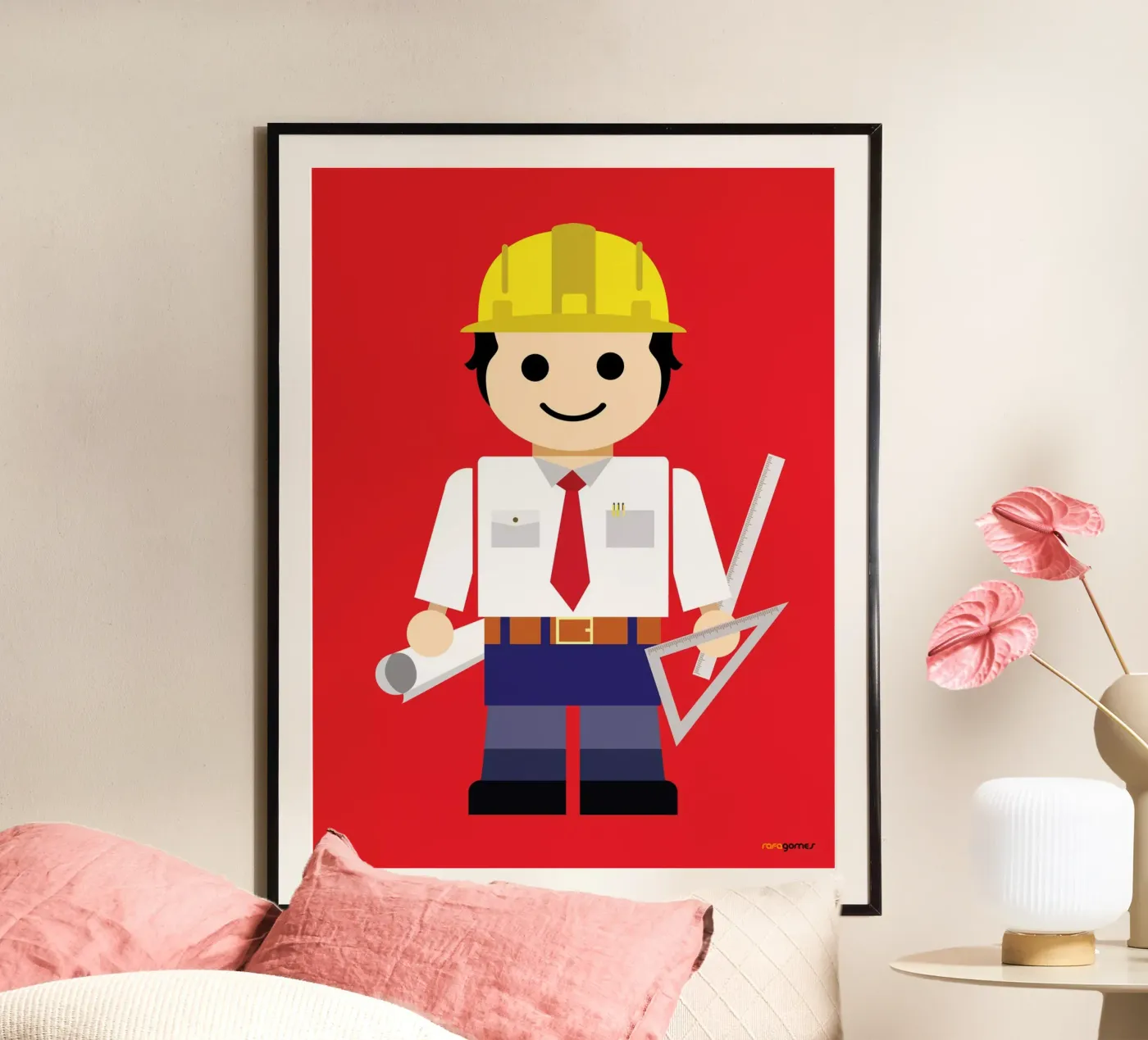 Engineer Toy Poster von Rafa Gomes