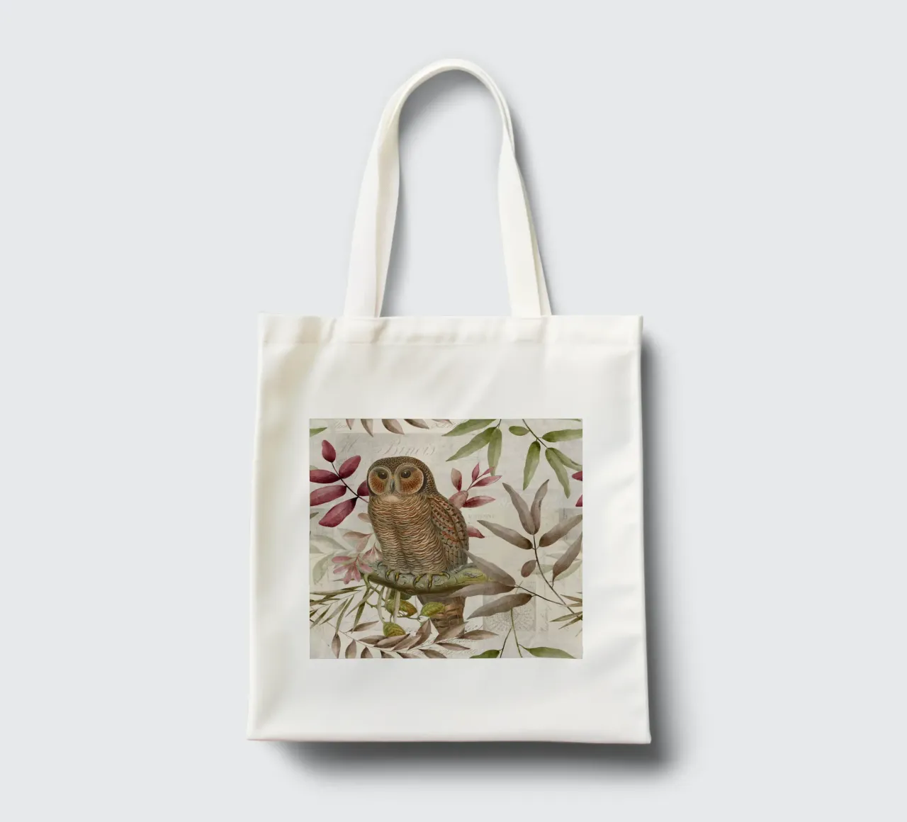 Gufo d'autunno vintage borsa in juta da Andrea Haase Vintage World