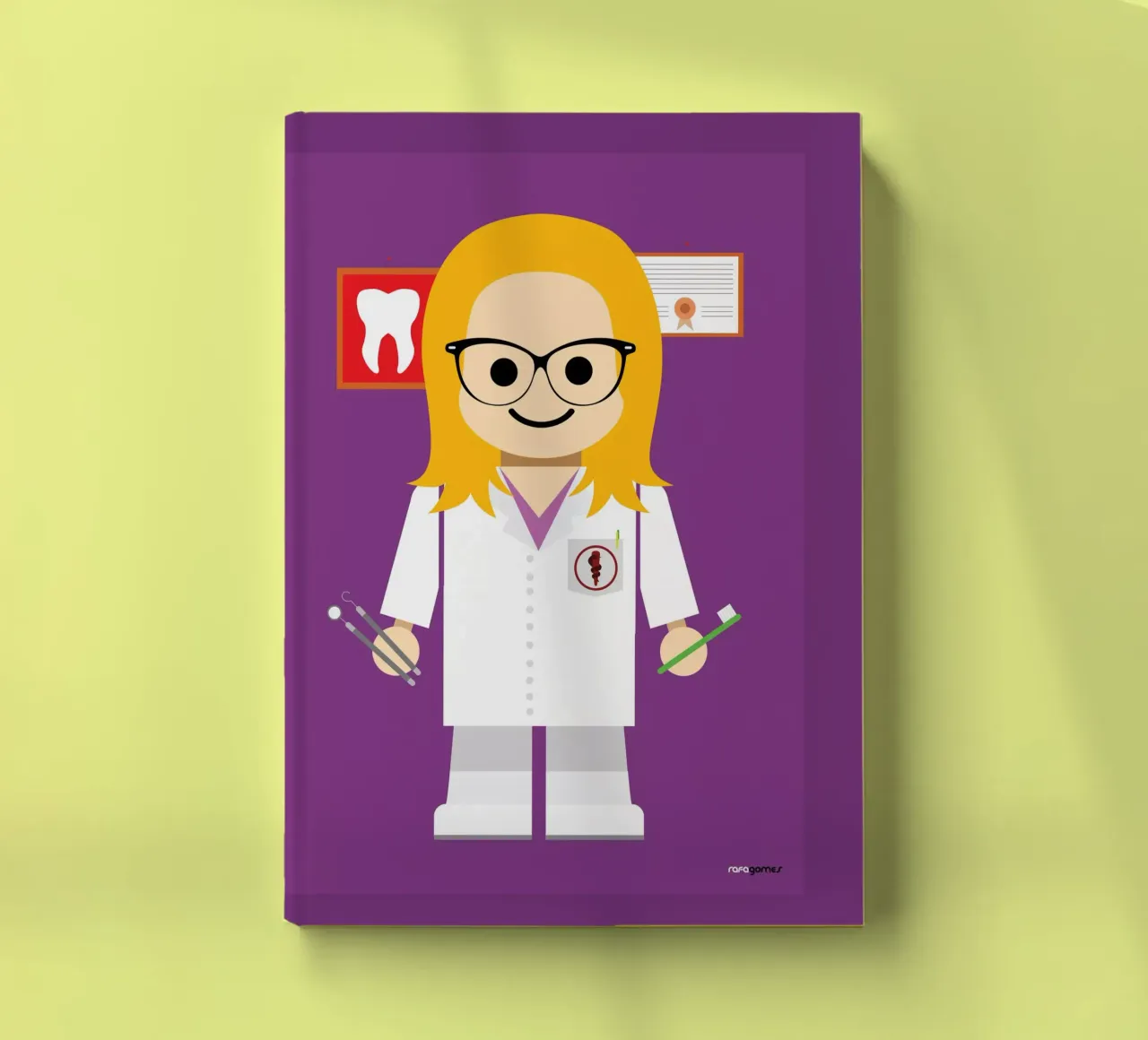 Dentist Toy notebook by Rafa Gomes
