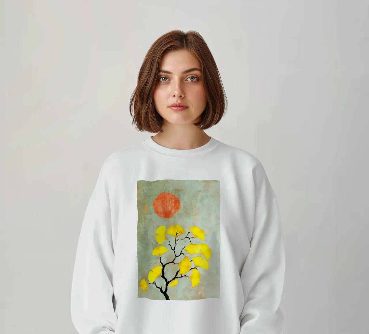 Ginkgo biloba tree art felpa da Justyna Jaszke JBJart