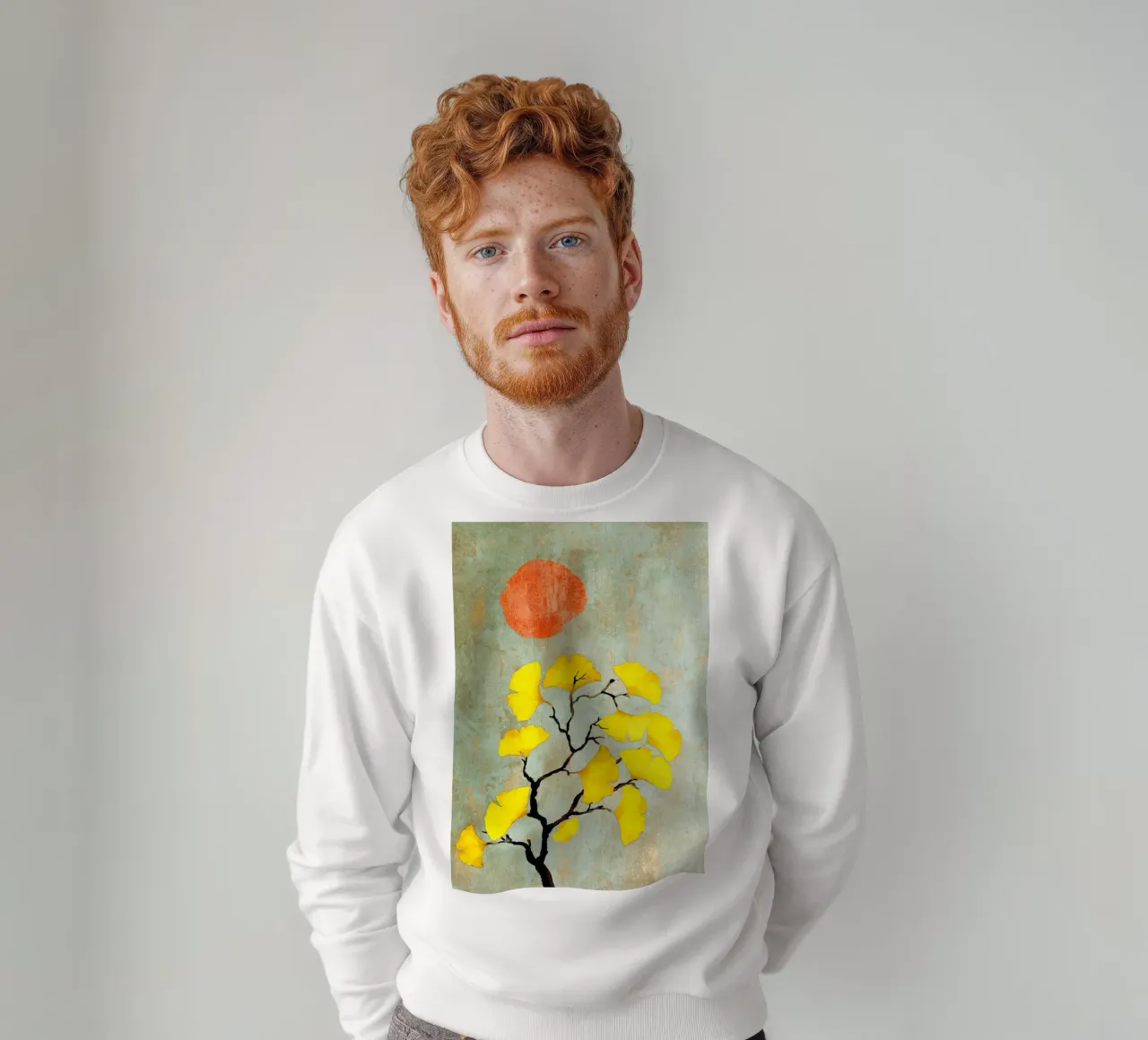 Ginkgo biloba tree art felpa da Justyna Jaszke JBJart