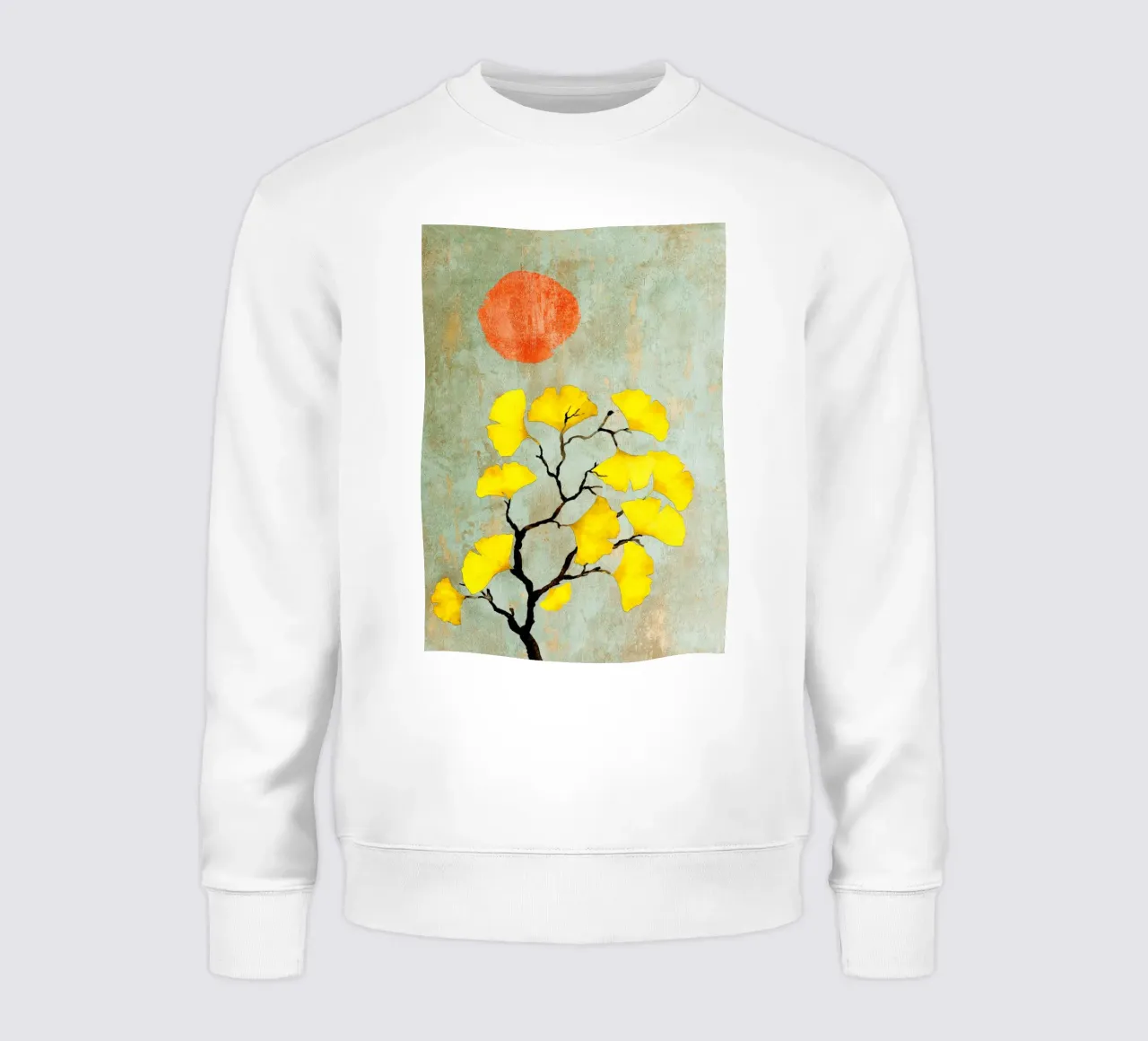 Ginkgo biloba Baum Kunst Sweatshirt von Justyna Jaszke JBJart