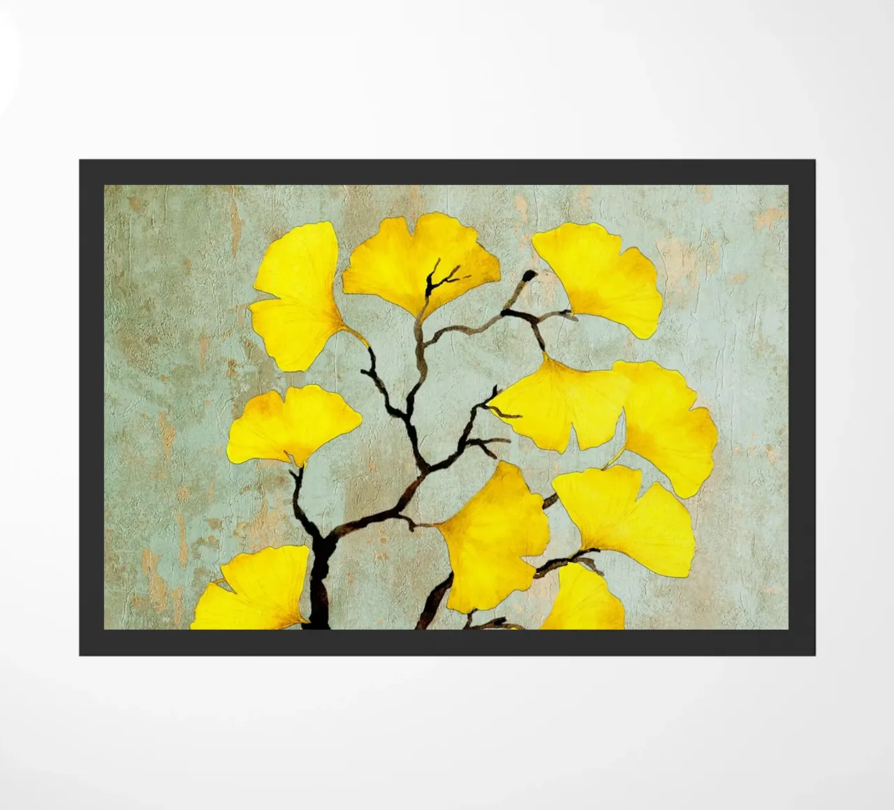 Arte del árbol Ginkgo biloba felpudo de Justyna Jaszke JBJart