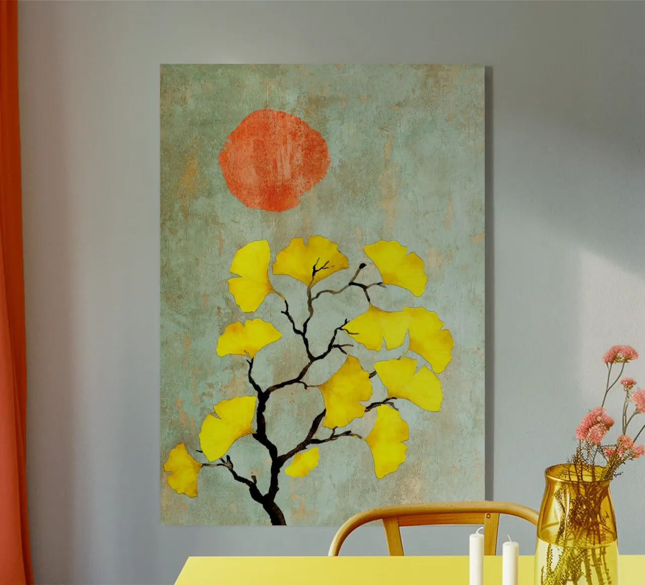 Ginkgo biloba tree art plexiglass da Justyna Jaszke JBJart