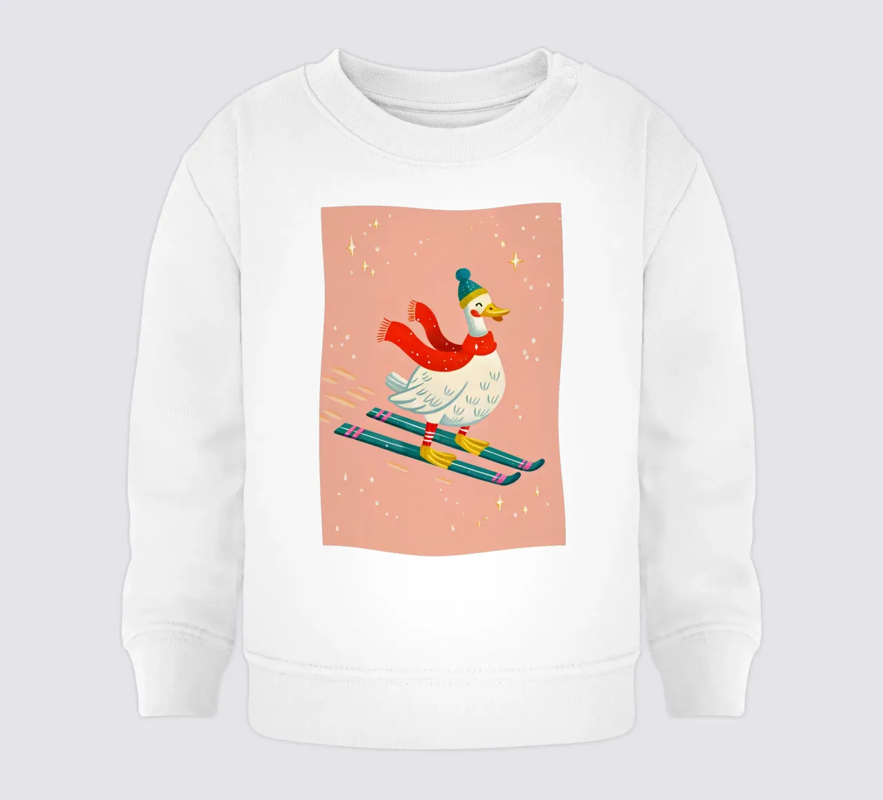 Skiing Duck Delight felpa neonato da ChristmasMooodz