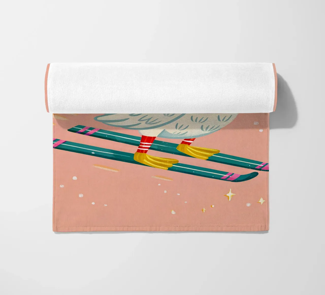 Skiing Duck Delight telo mare da ChristmasMooodz