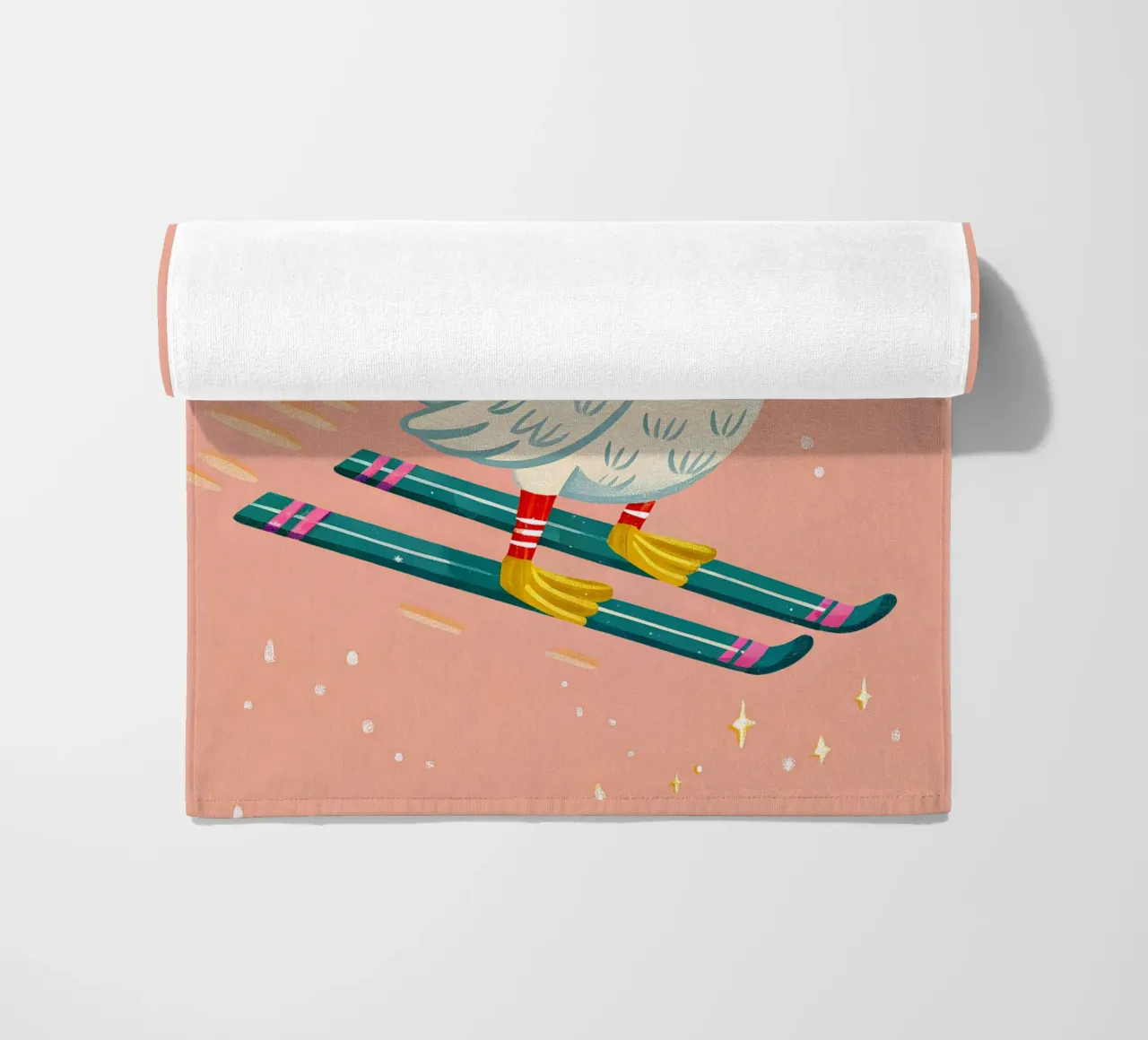 Skiing Duck Delight telo mare da ChristmasMooodz