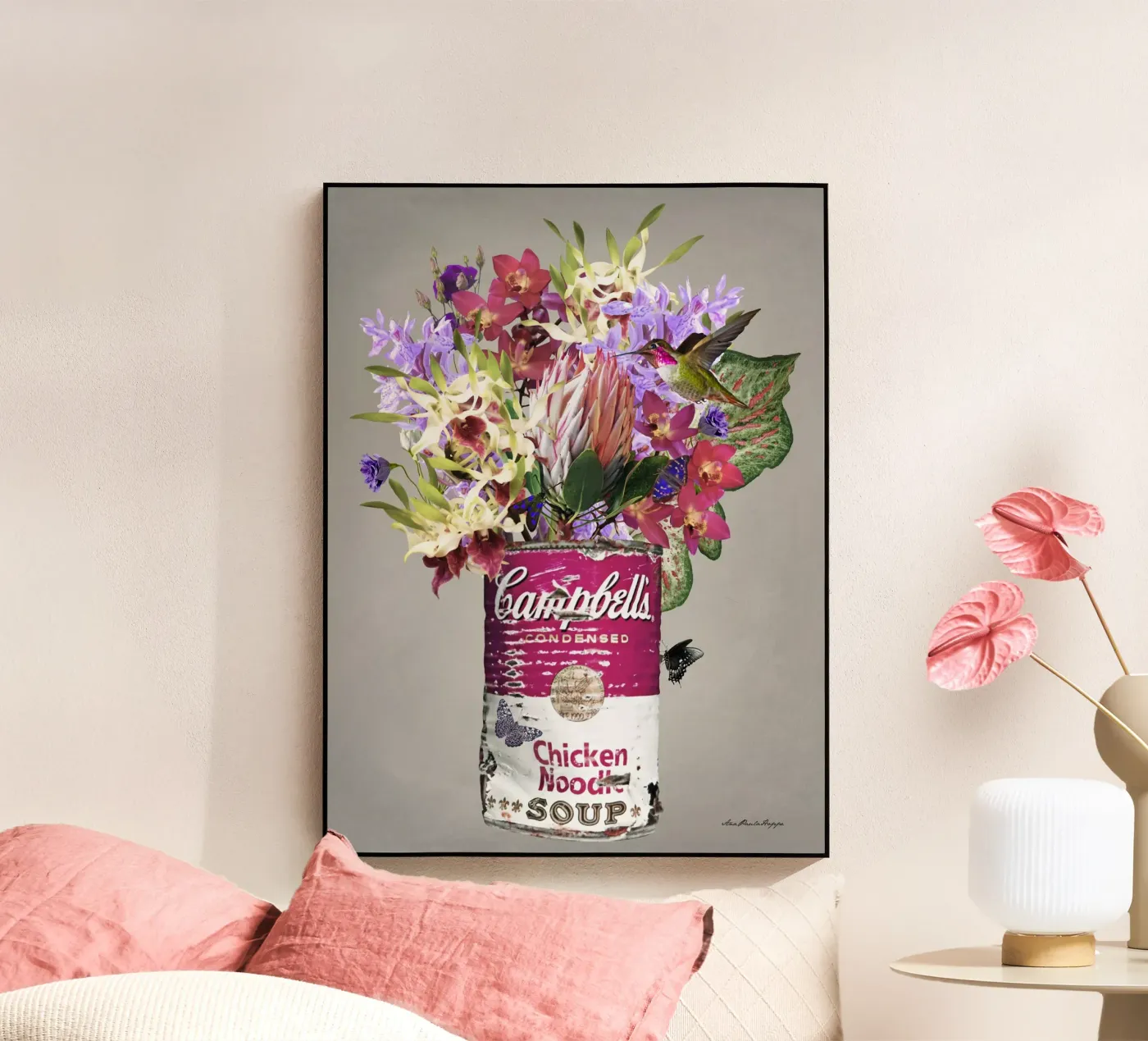 Campbell´s Protea acryl van Ana Paula Hoppe