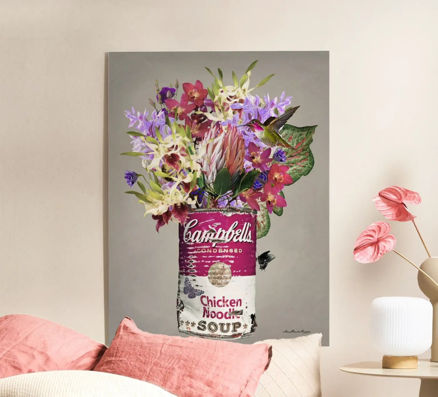 Campbell´s Protea acryl van Ana Paula Hoppe