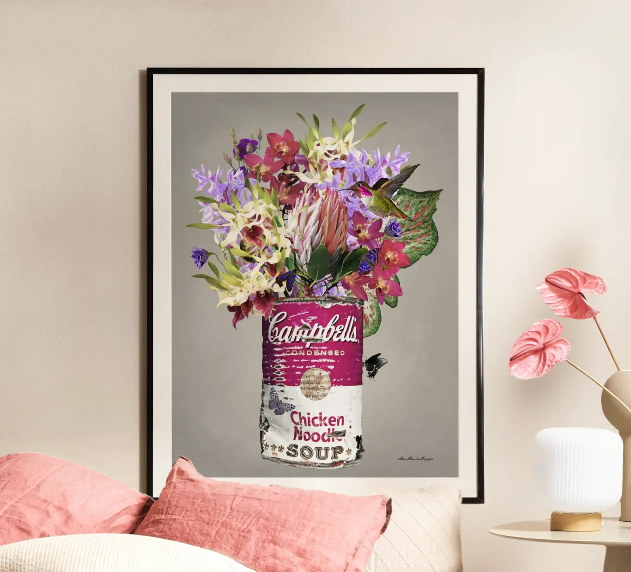 Campbell´s Protea poster con telaio in alluminio da Ana Paula Hoppe