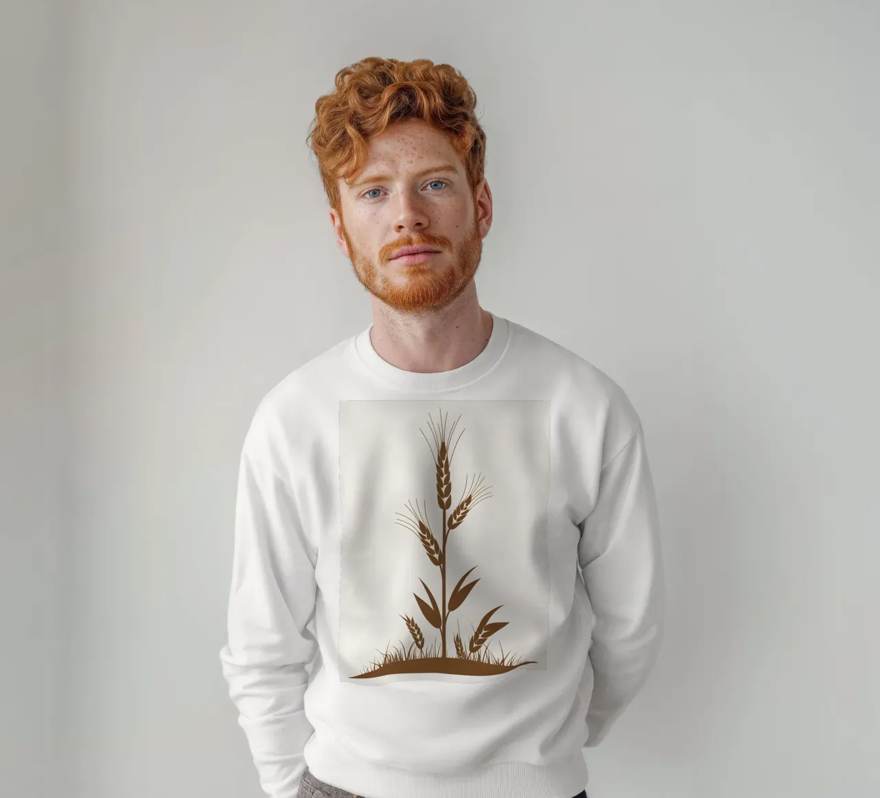 Sagoma di un alto stelo di segale felpa da Botanical Gallery