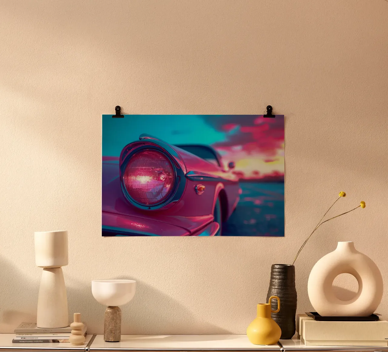 Pink Sunset poster da Pink California | Affiches & Posters