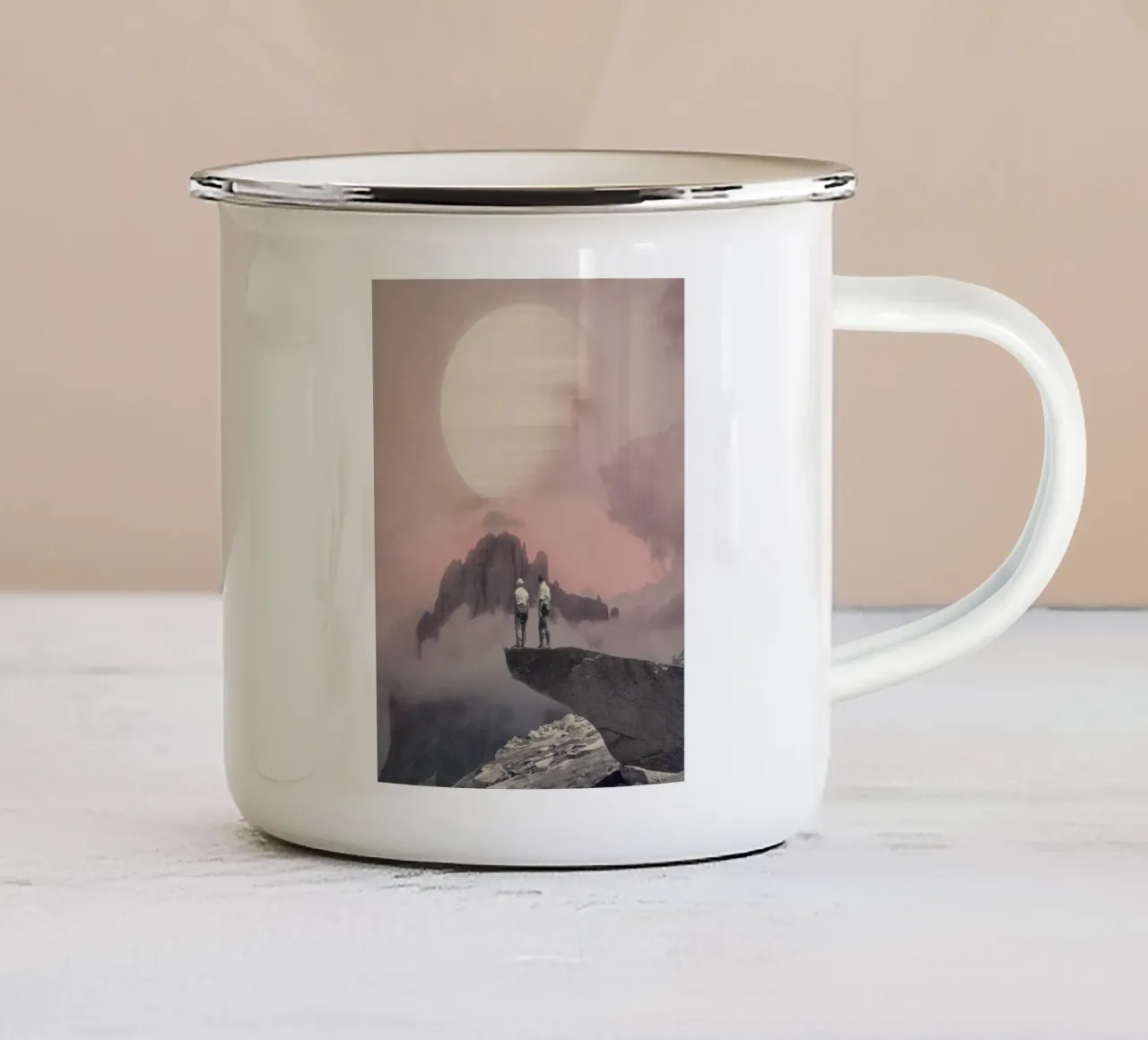 Maybe Tomorrow is Better tazza in smalto da Frank Moth