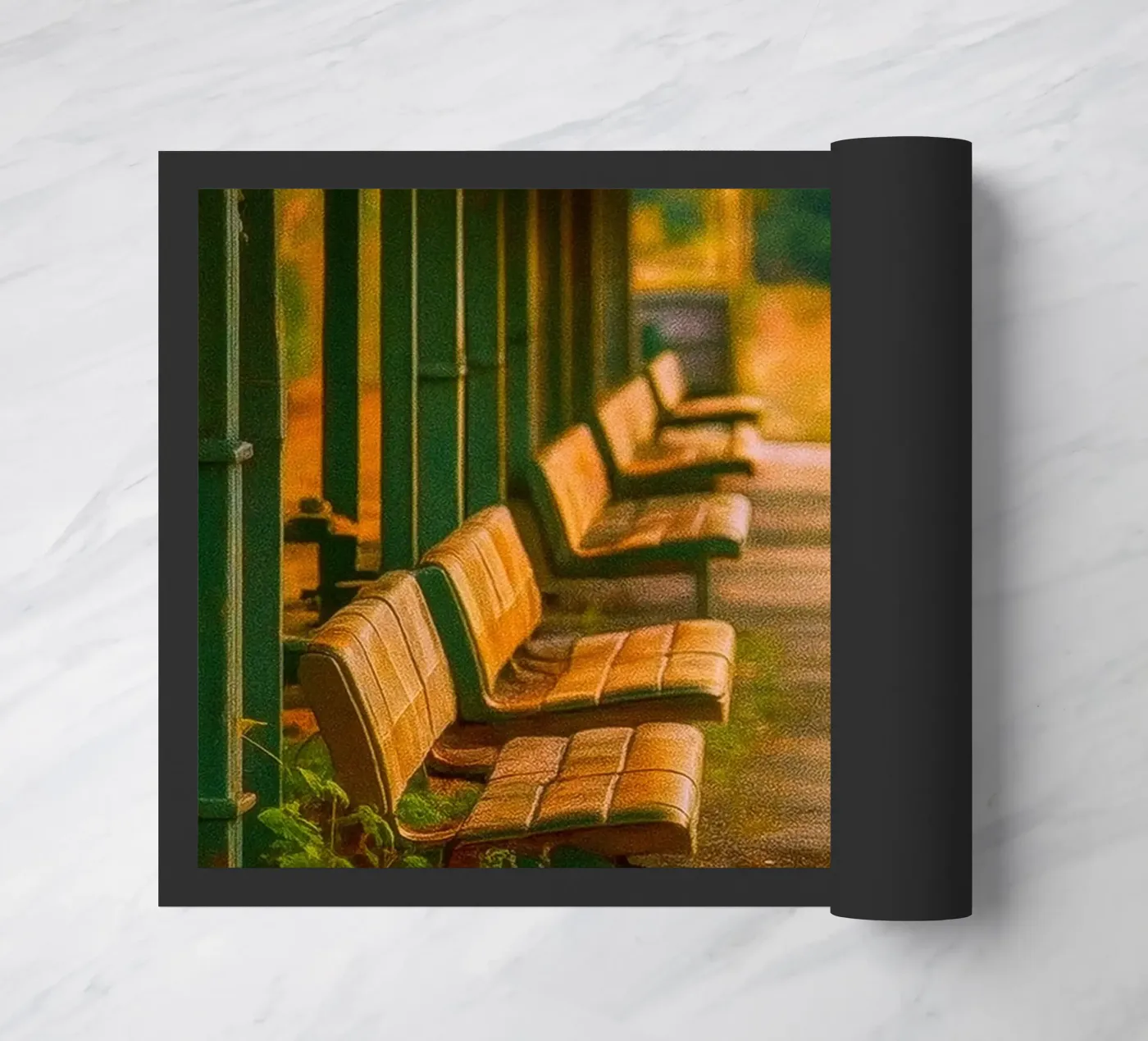 vintage train station deurmat van PASMING