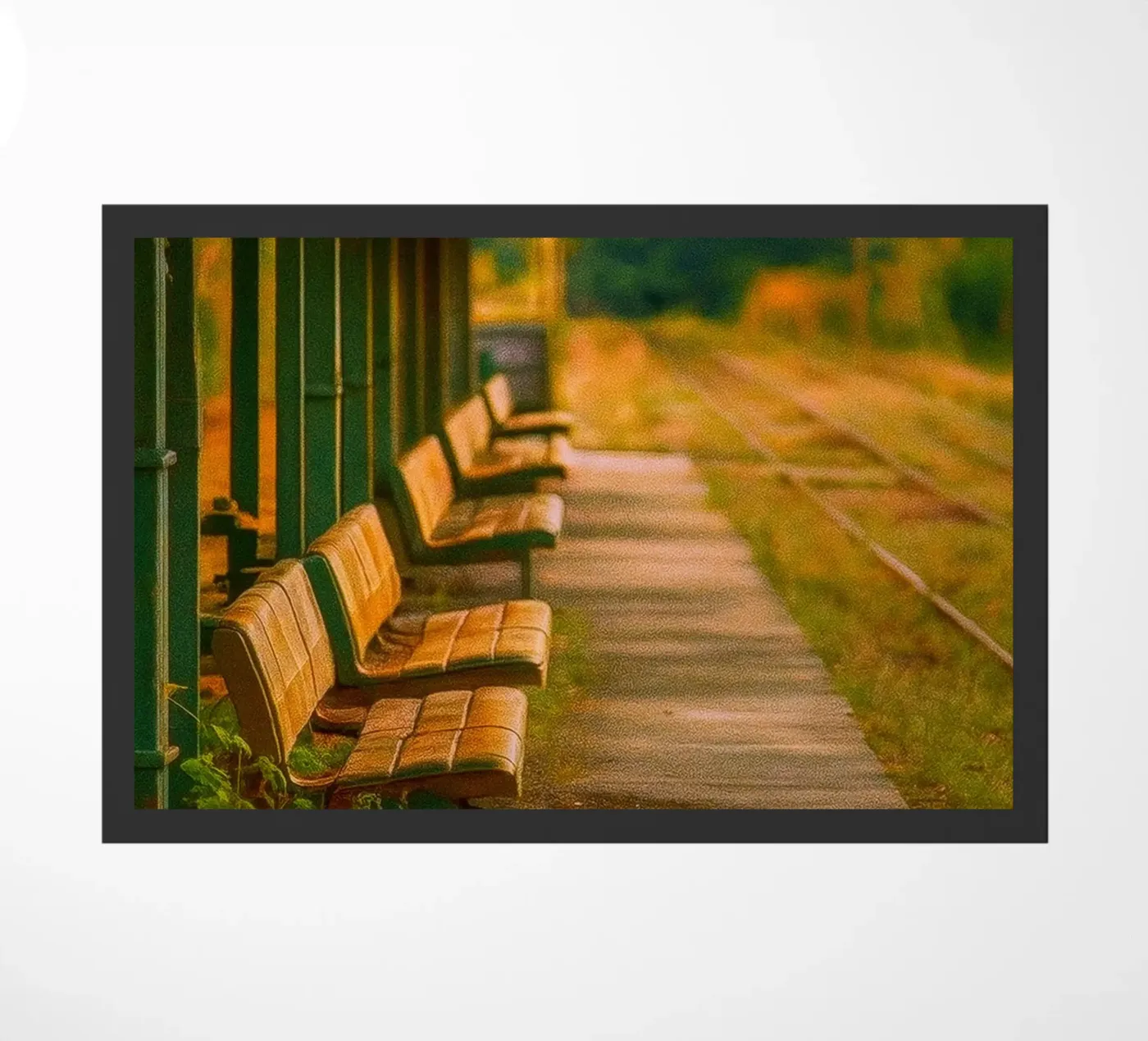 vintage train station deurmat van PASMING