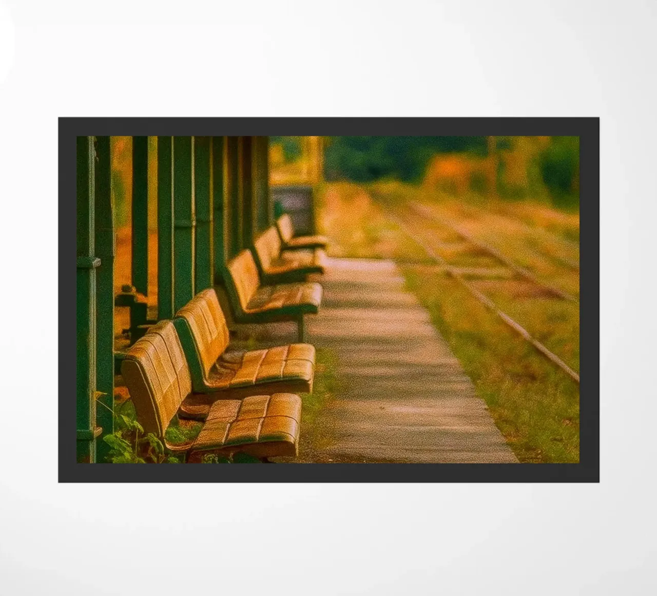 Oldtimer-Bahnhof Fußmatte von PASMING