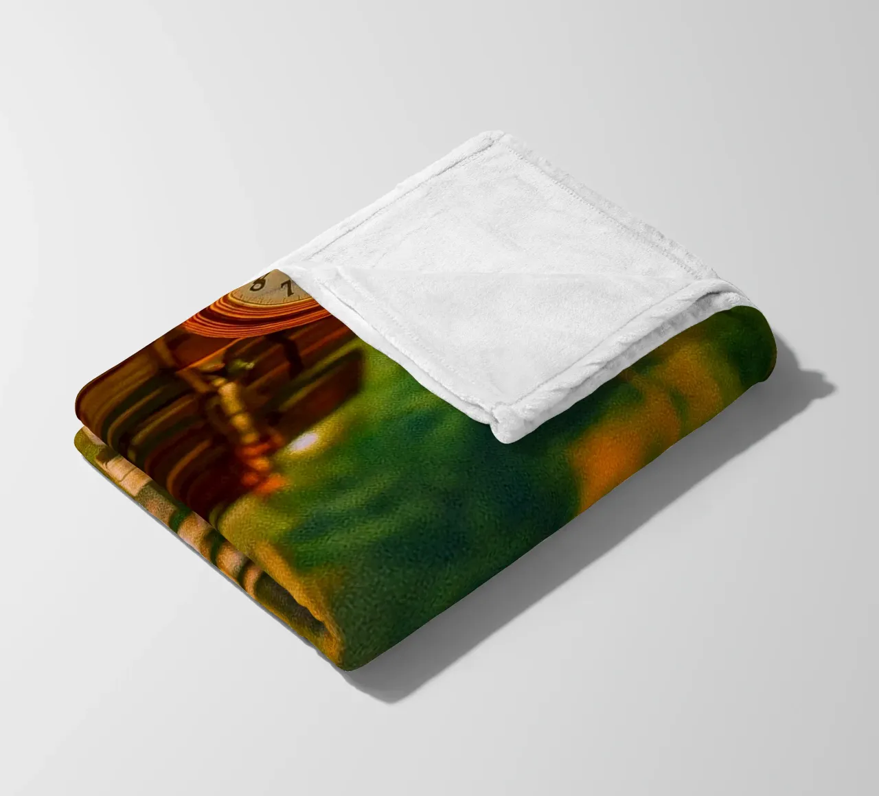 Oldtimer-Bahnhof Fleecedecke von PASMING