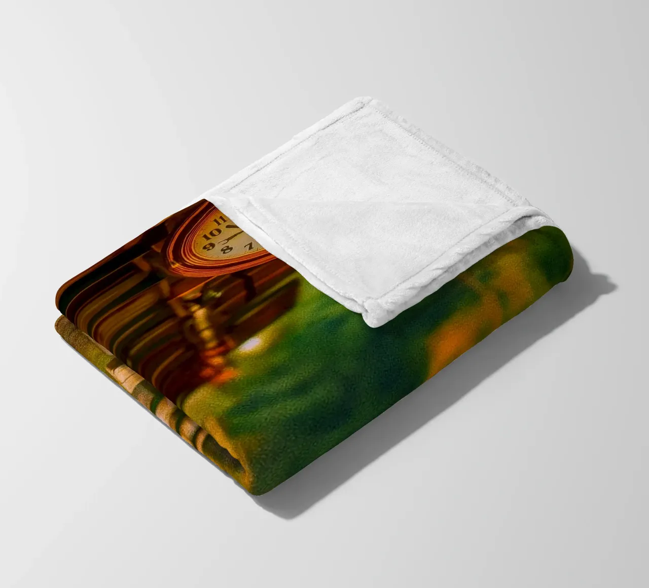 gare d'époque plaid polaire de PASMING