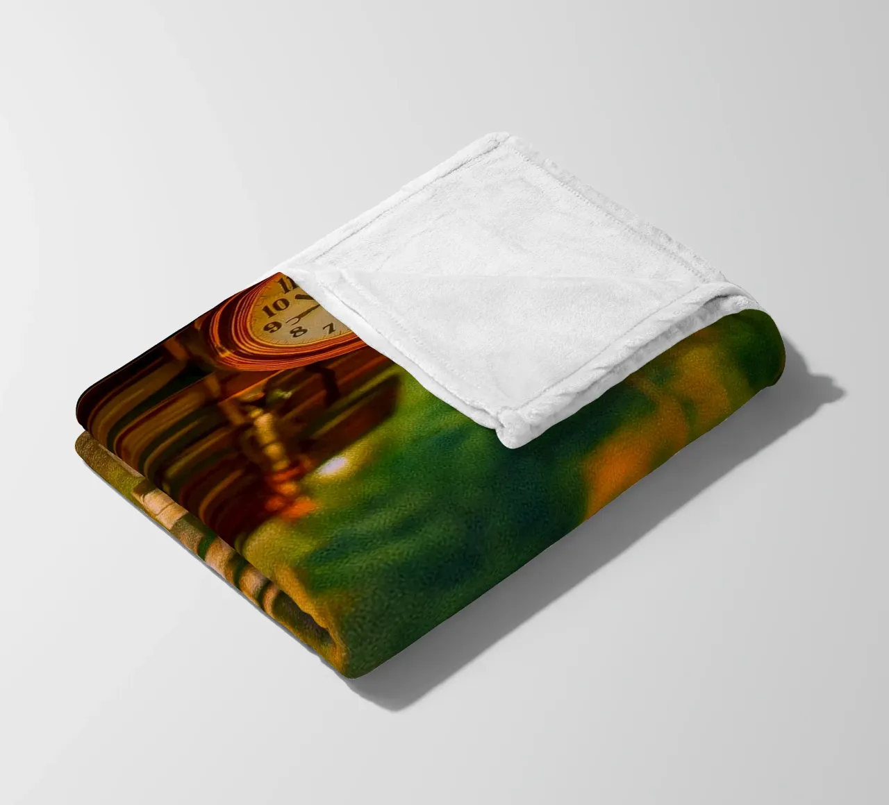 gare d'époque plaid polaire de PASMING