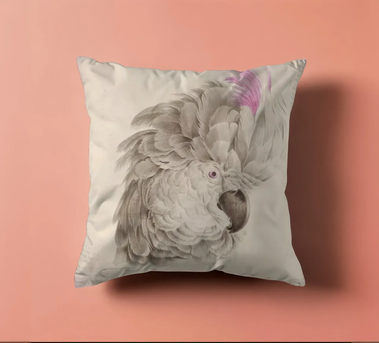 Ritratto di cacatua cuscino da Andrea Haase Vintage World