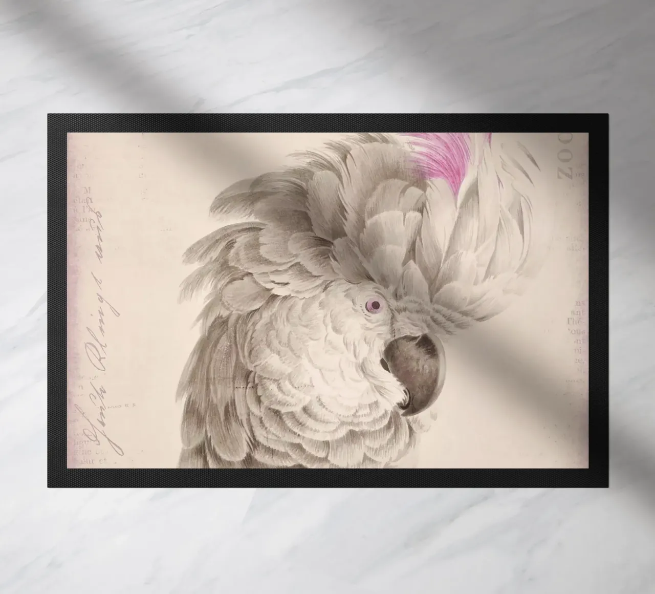 Ritratto di cacatua zerbino da Andrea Haase Vintage World