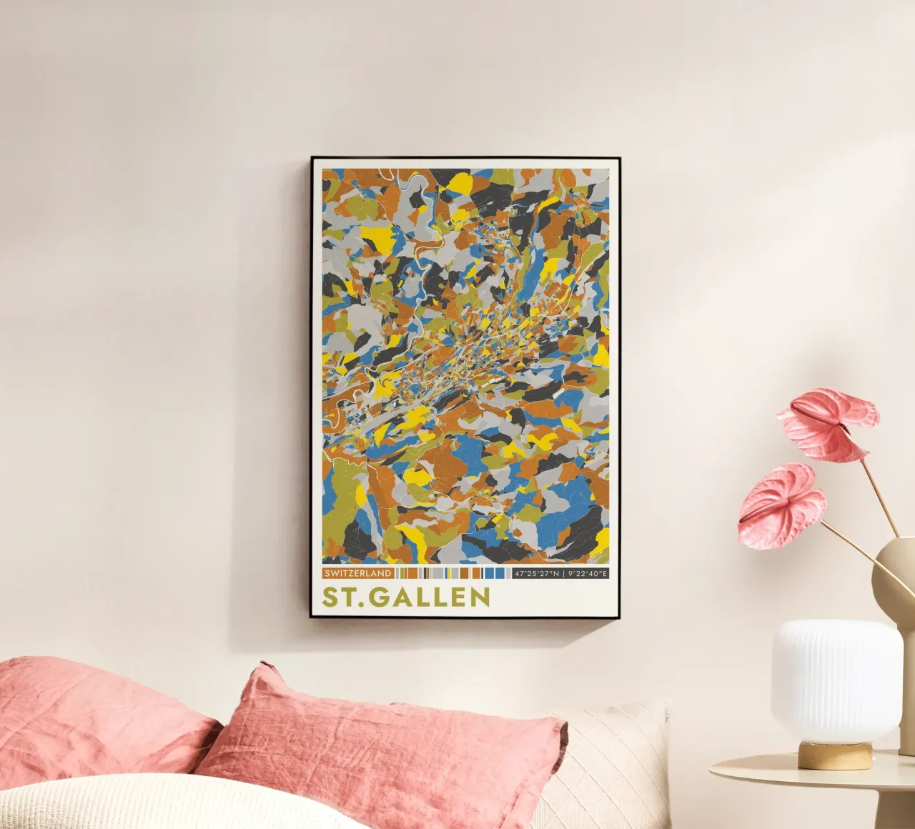 San Gallo plexiglass da CityMapPoster