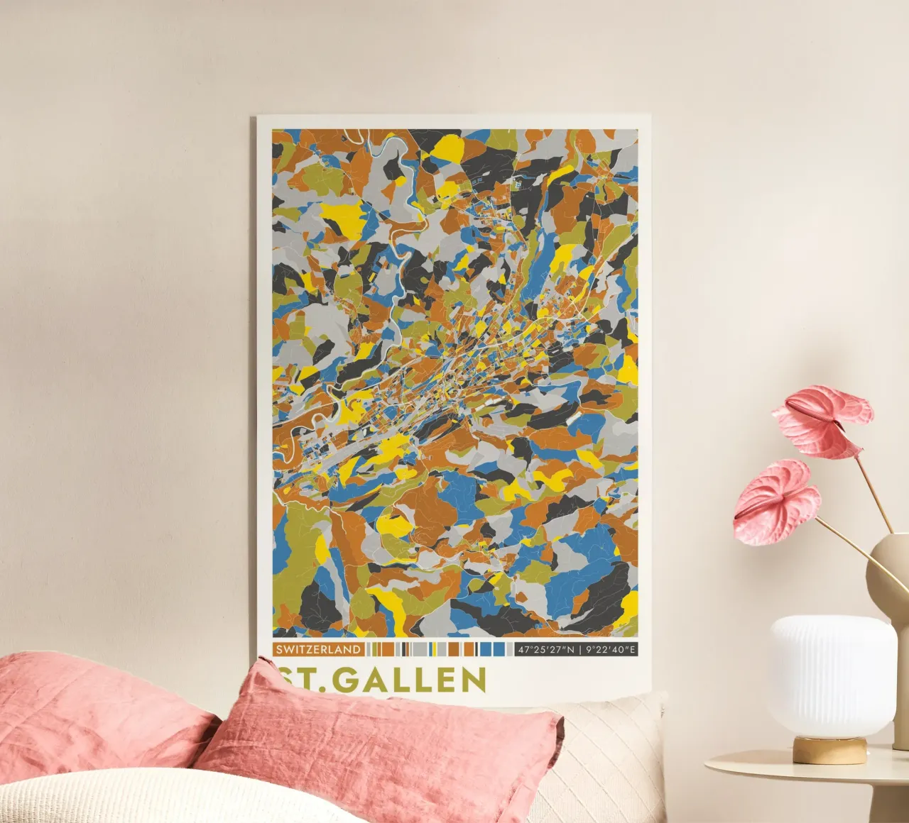 San Gallo plexiglass da CityMapPoster