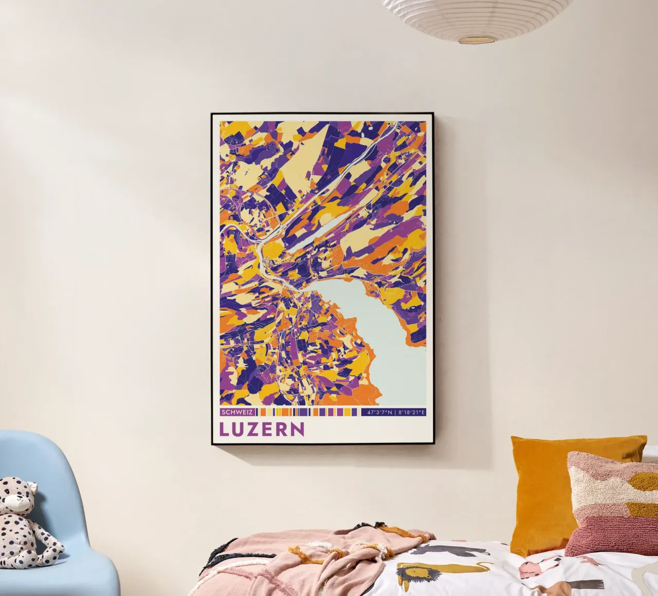 Poster Lucerna plexiglass da CityMapPoster
