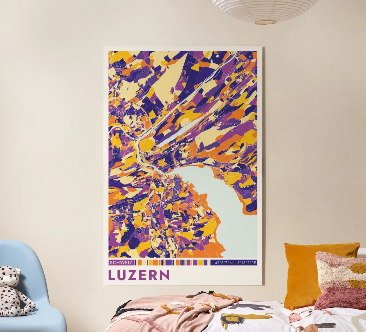 Poster Lucerna plexiglass da CityMapPoster