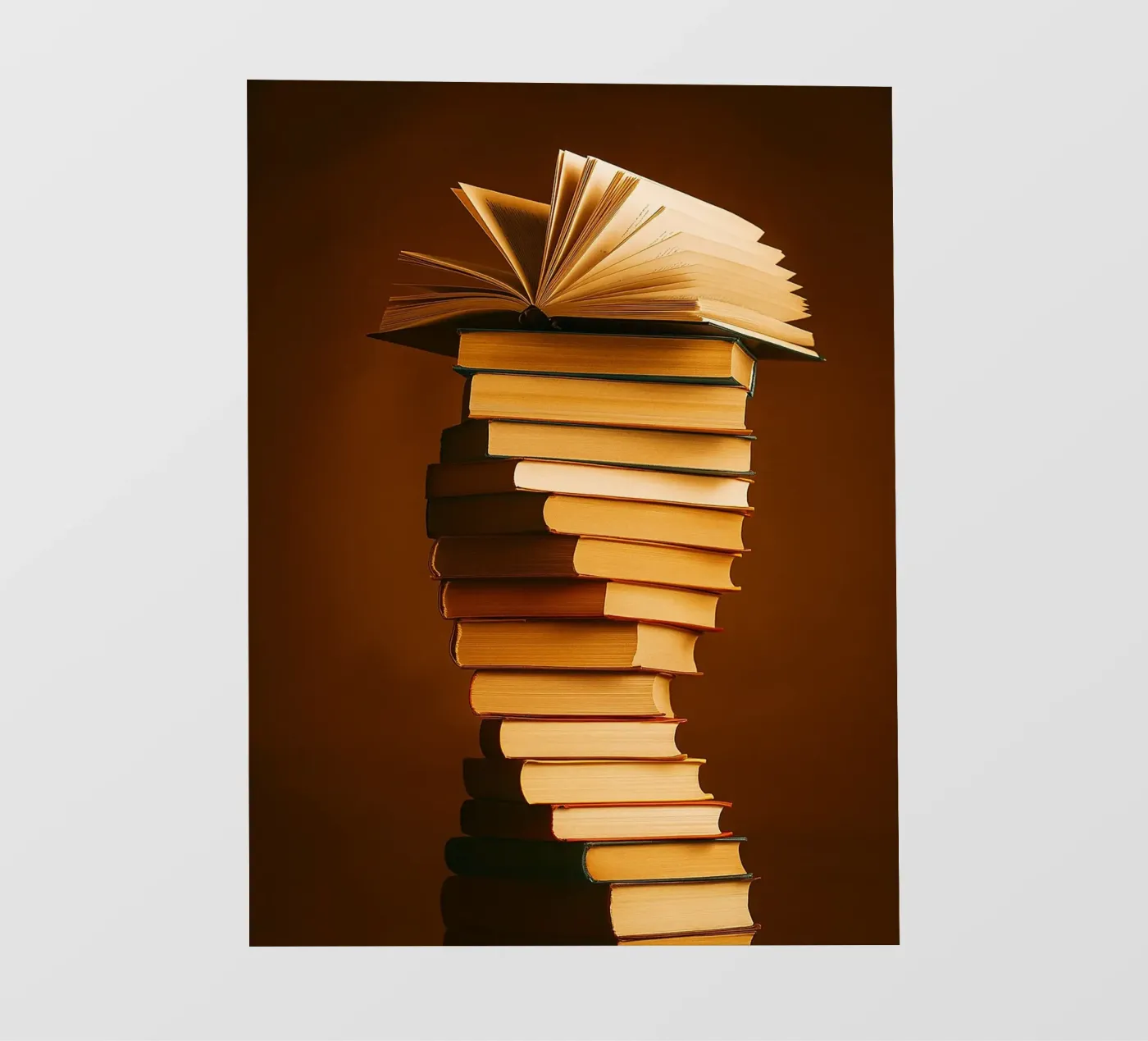 libri impilati pellicola backlit da PASMING