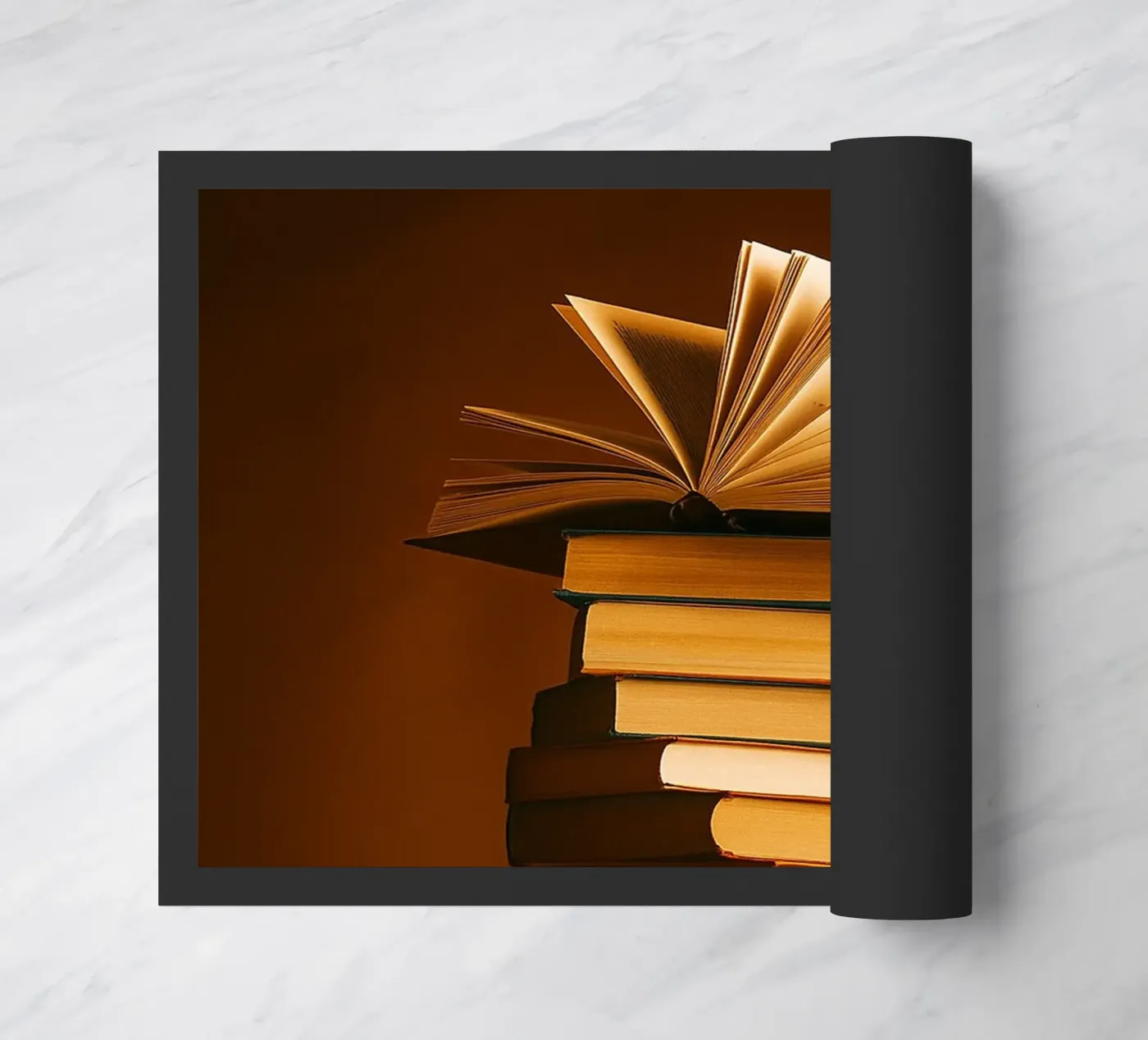 libri impilati zerbino da PASMING