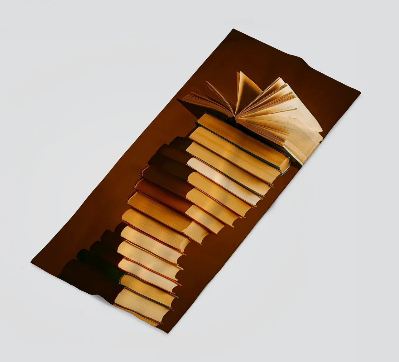 libri impilati telo mare da PASMING