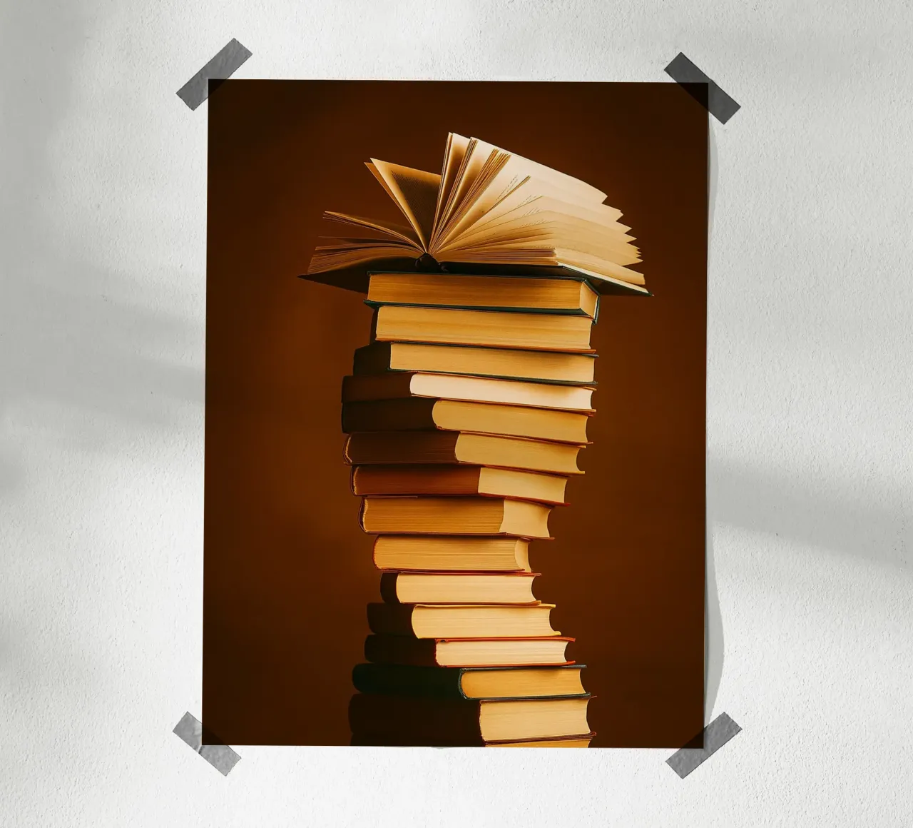 libri impilati poster da PASMING