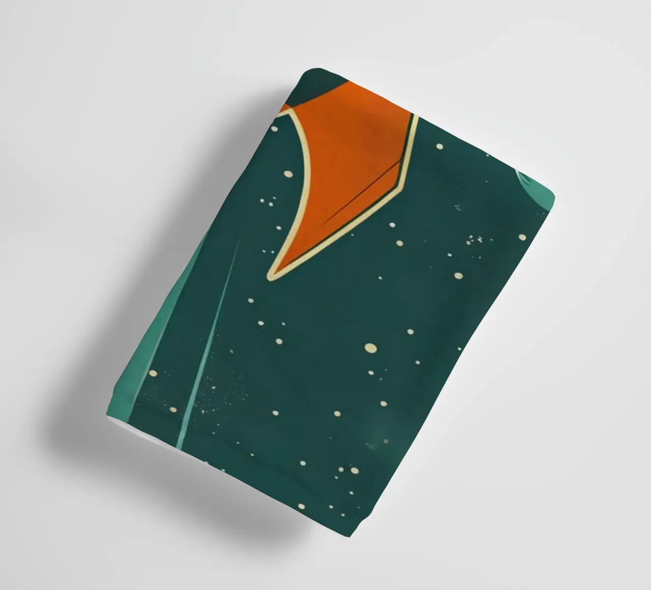 Lancement d'une fusée rétro avec Ringed Planet serviette de bain de DesignDoodle