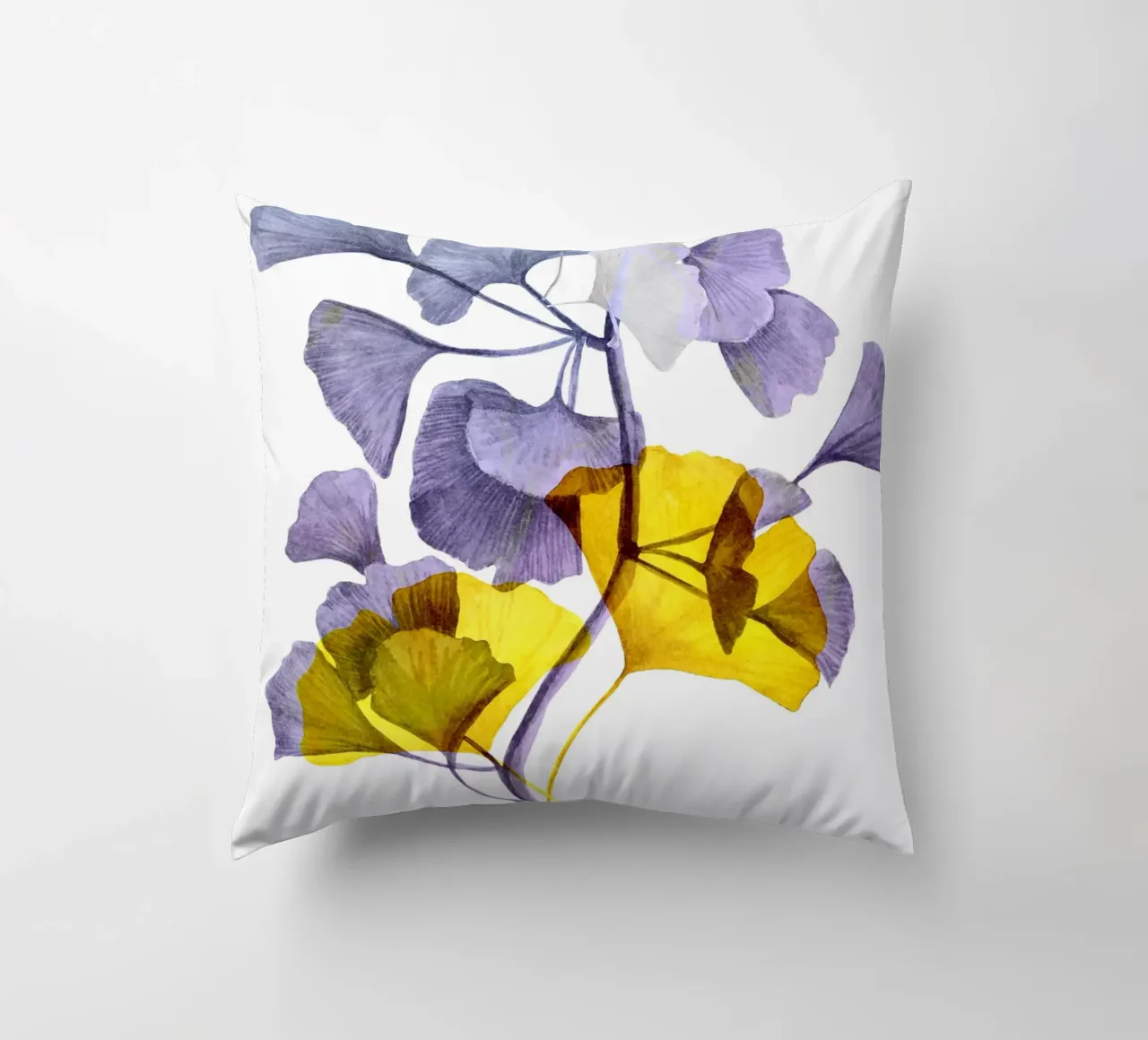 Ginkgo biloba art cuscino da Justyna Jaszke JBJart