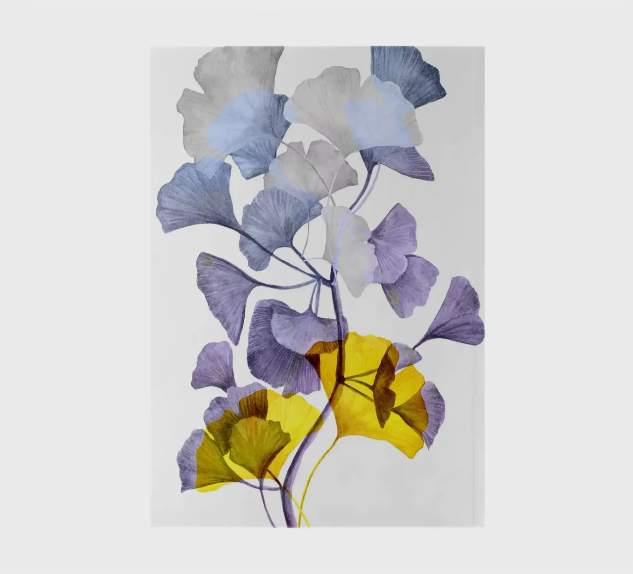 Ginkgo biloba art notebook by Justyna Jaszke JBJart