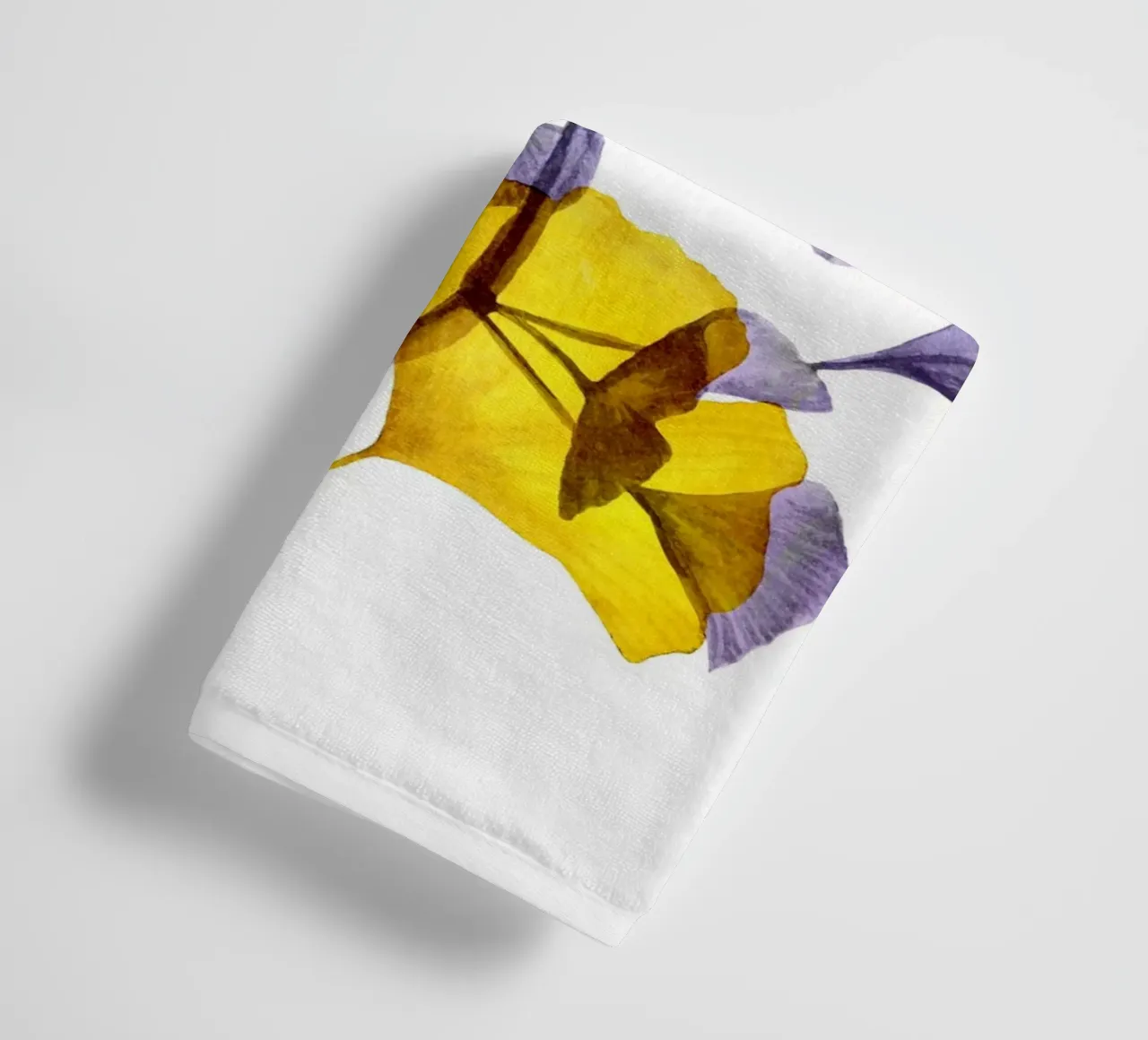 Ginkgo biloba art asciugamano da bagno da Justyna Jaszke JBJart