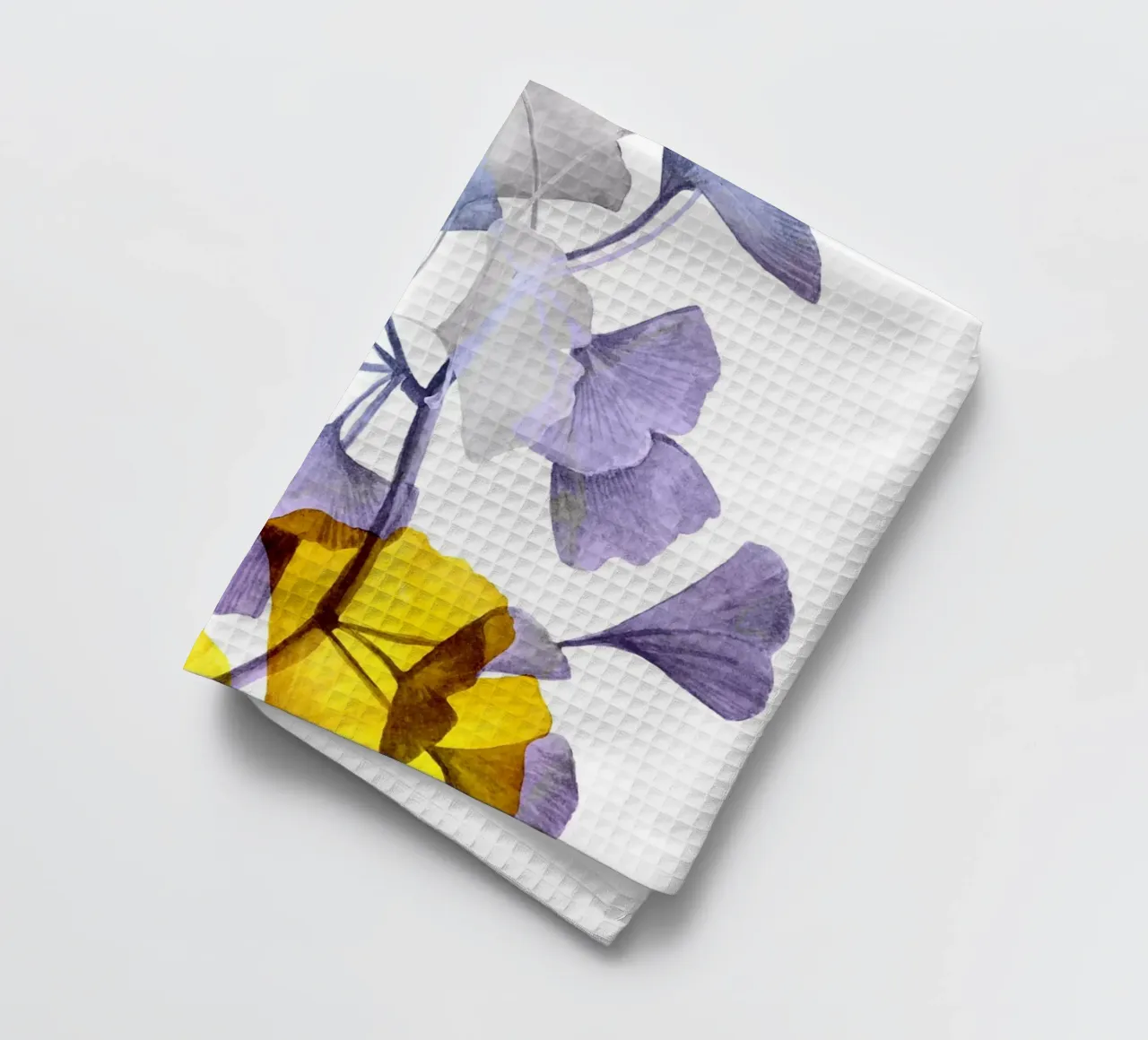 Ginkgo biloba art canovaccio da cucina da Justyna Jaszke JBJart