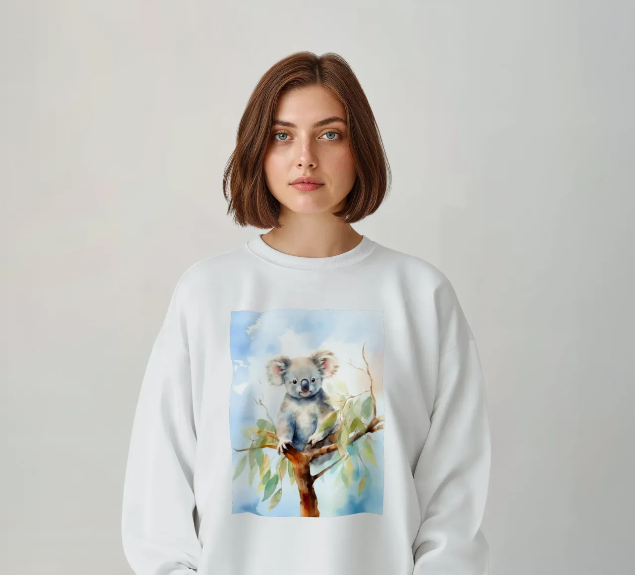 Un koala felice felpa da 🐹 BABY ART PRINTS