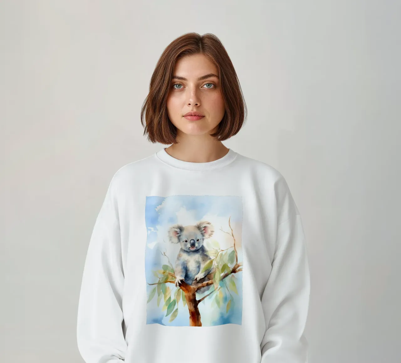 Un koala felice felpa da 🐹 BABY ART PRINTS