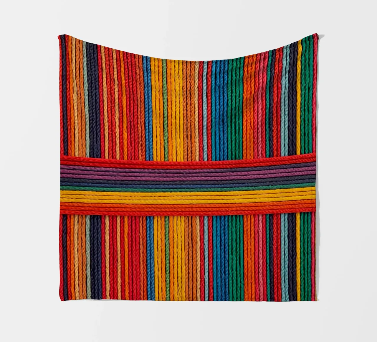 Strisce di corda intrecciate semplici coperta in pile da DesignDoodle