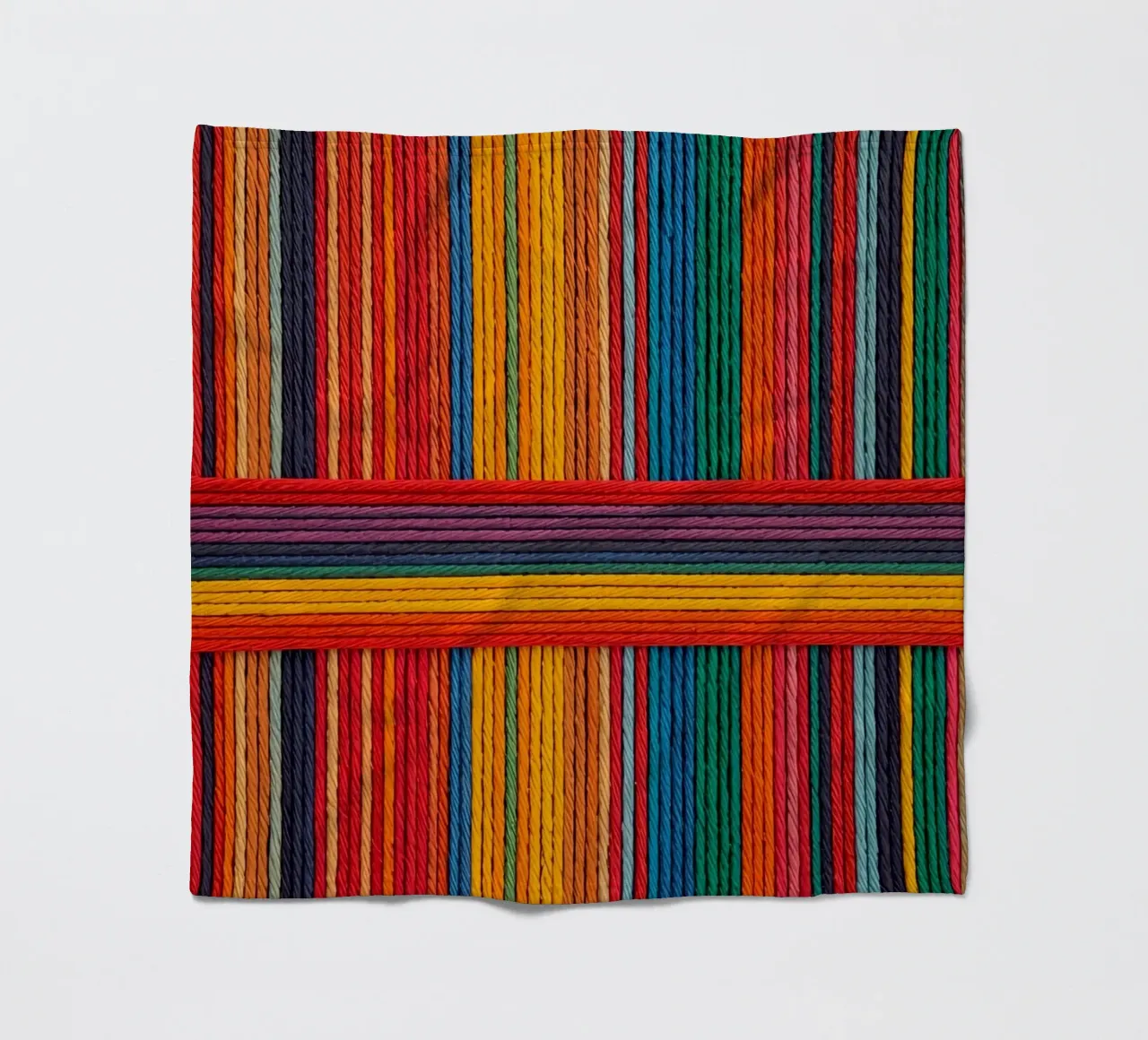 Strisce di corda intrecciate semplici coperta in pile da DesignDoodle