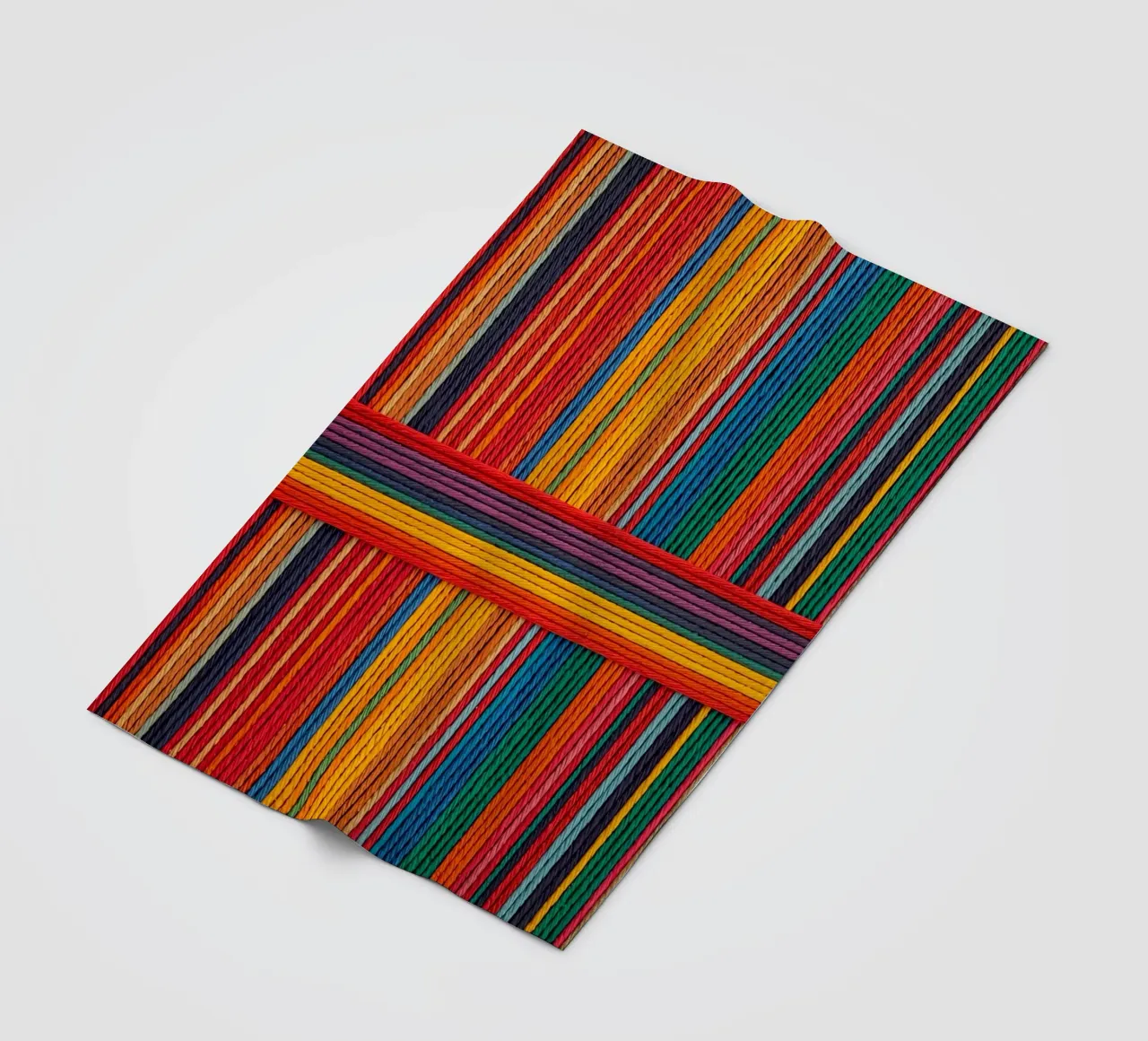 Strisce di corda intrecciate semplici coperta in pile da DesignDoodle