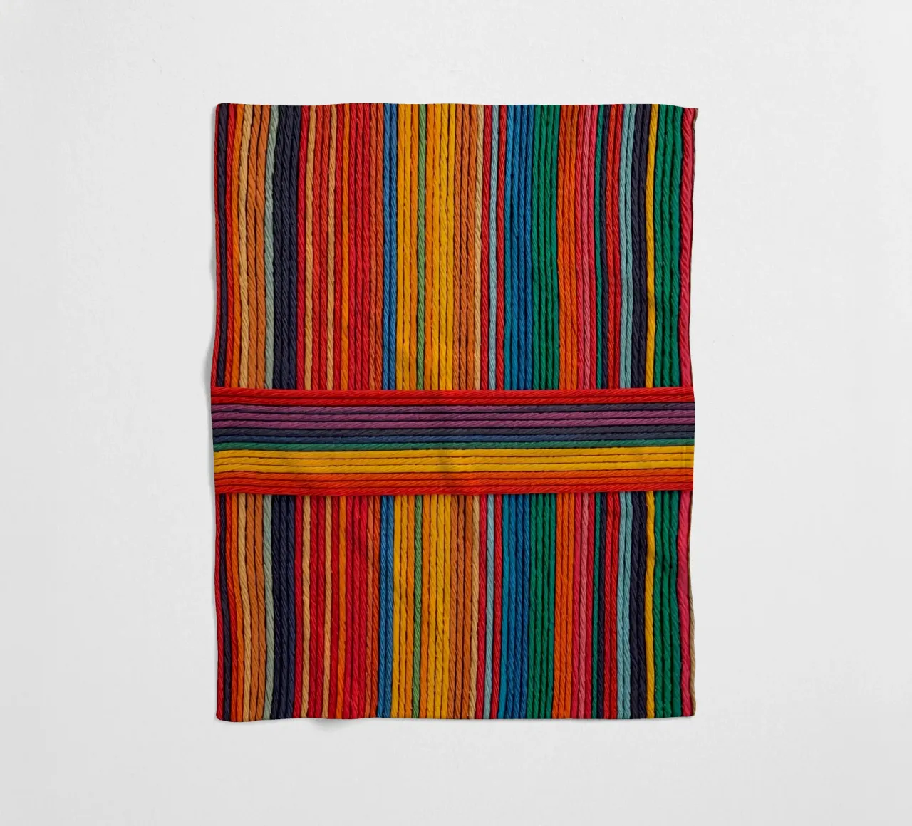 Strisce di corda intrecciate semplici coperta in pile da DesignDoodle