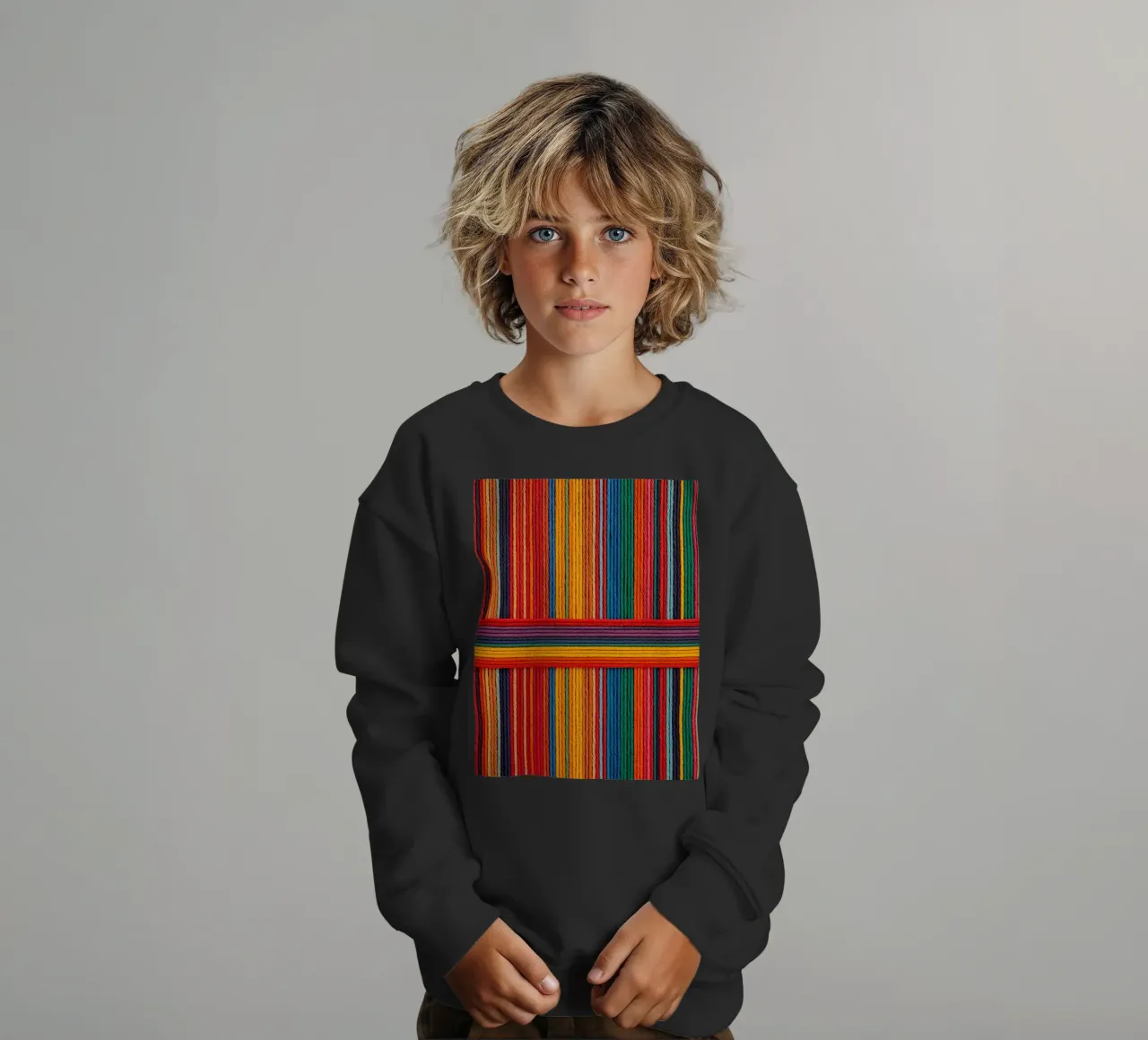 Strisce di corda intrecciate semplici felpa bambino da DesignDoodle