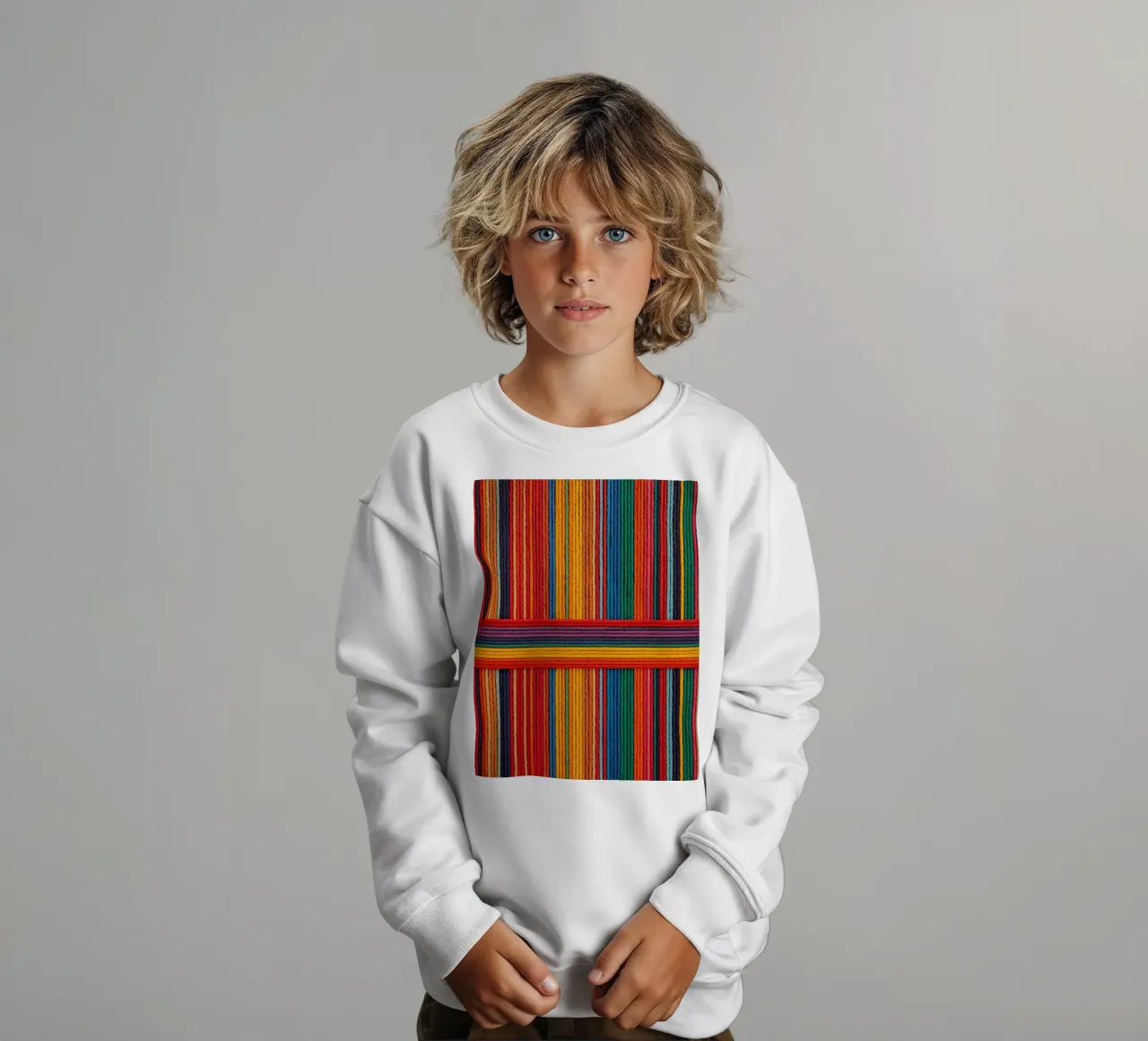 Strisce di corda intrecciate semplici felpa bambino da DesignDoodle