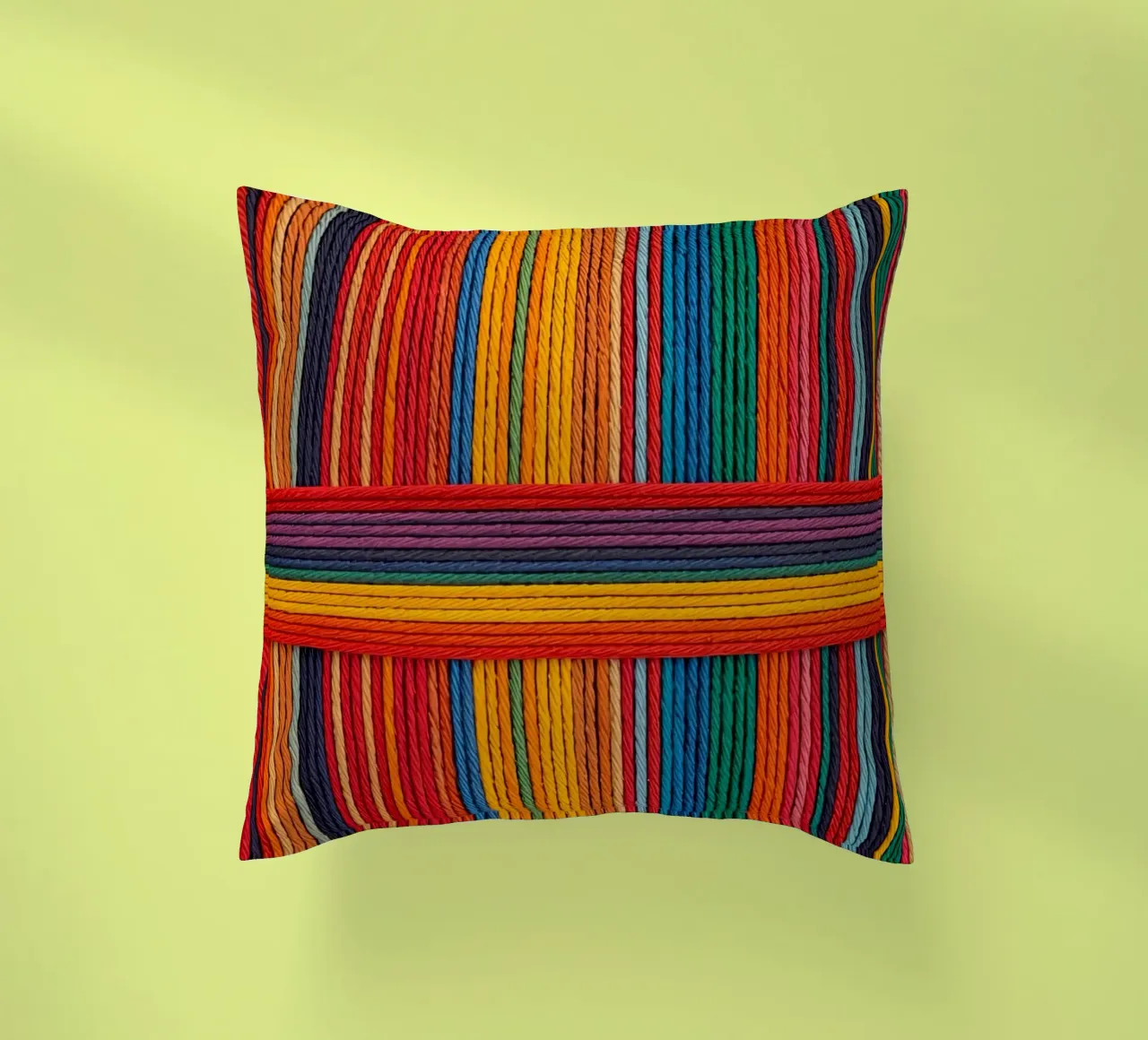 Strisce di corda intrecciate semplici cuscino da DesignDoodle